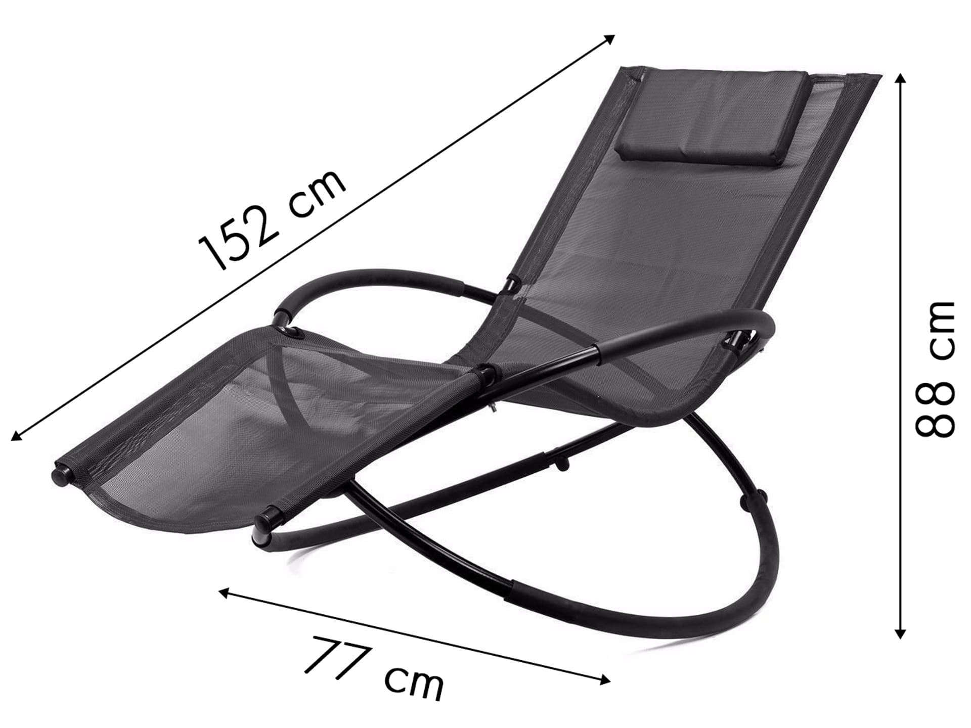 

Leżak fotel bujany zero graviti