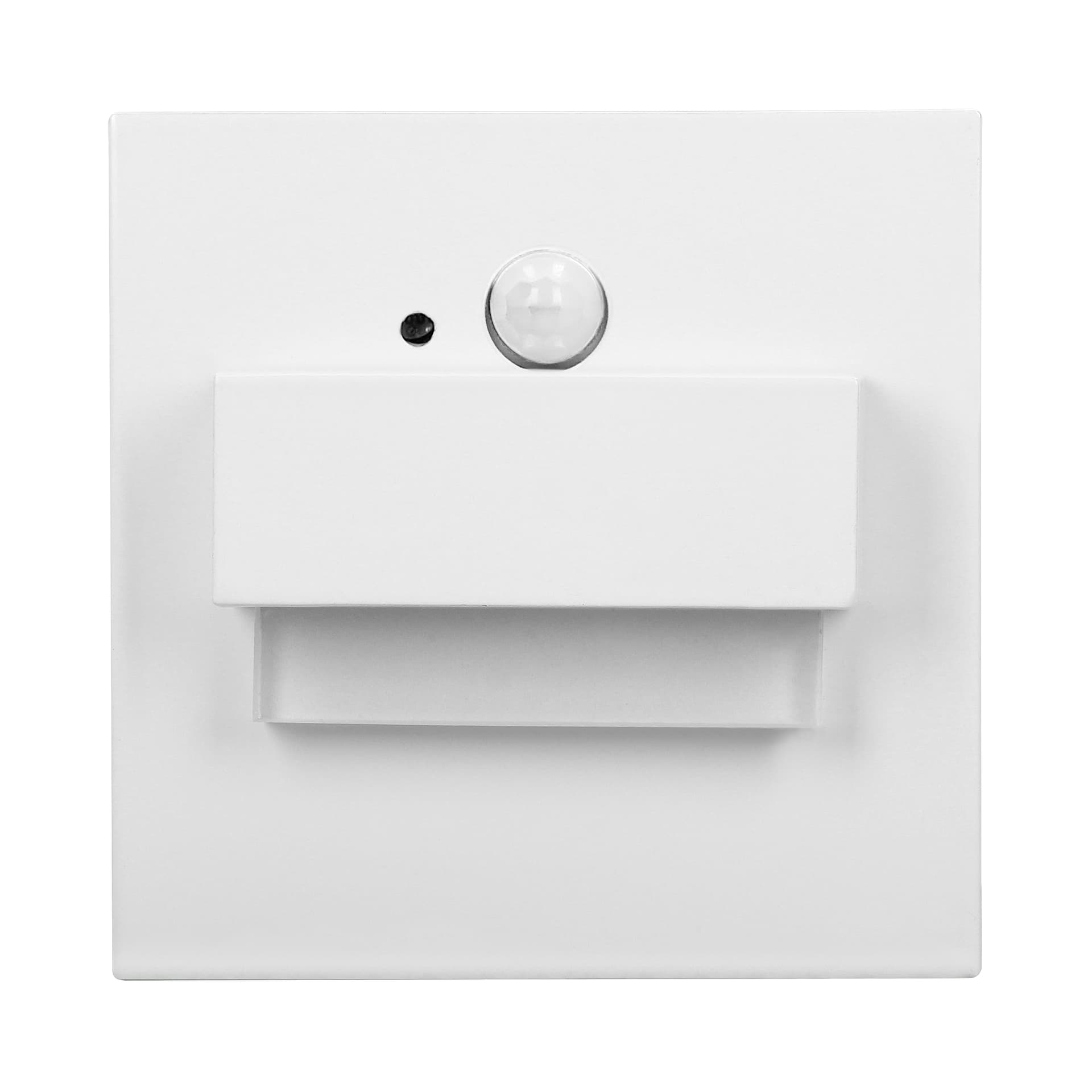 

TRACO LED 1,5W, oprawa schodowa podtynkowa, 12VDC, 30lm, 3000K, biała, czujnik ruchu i zmierzchu