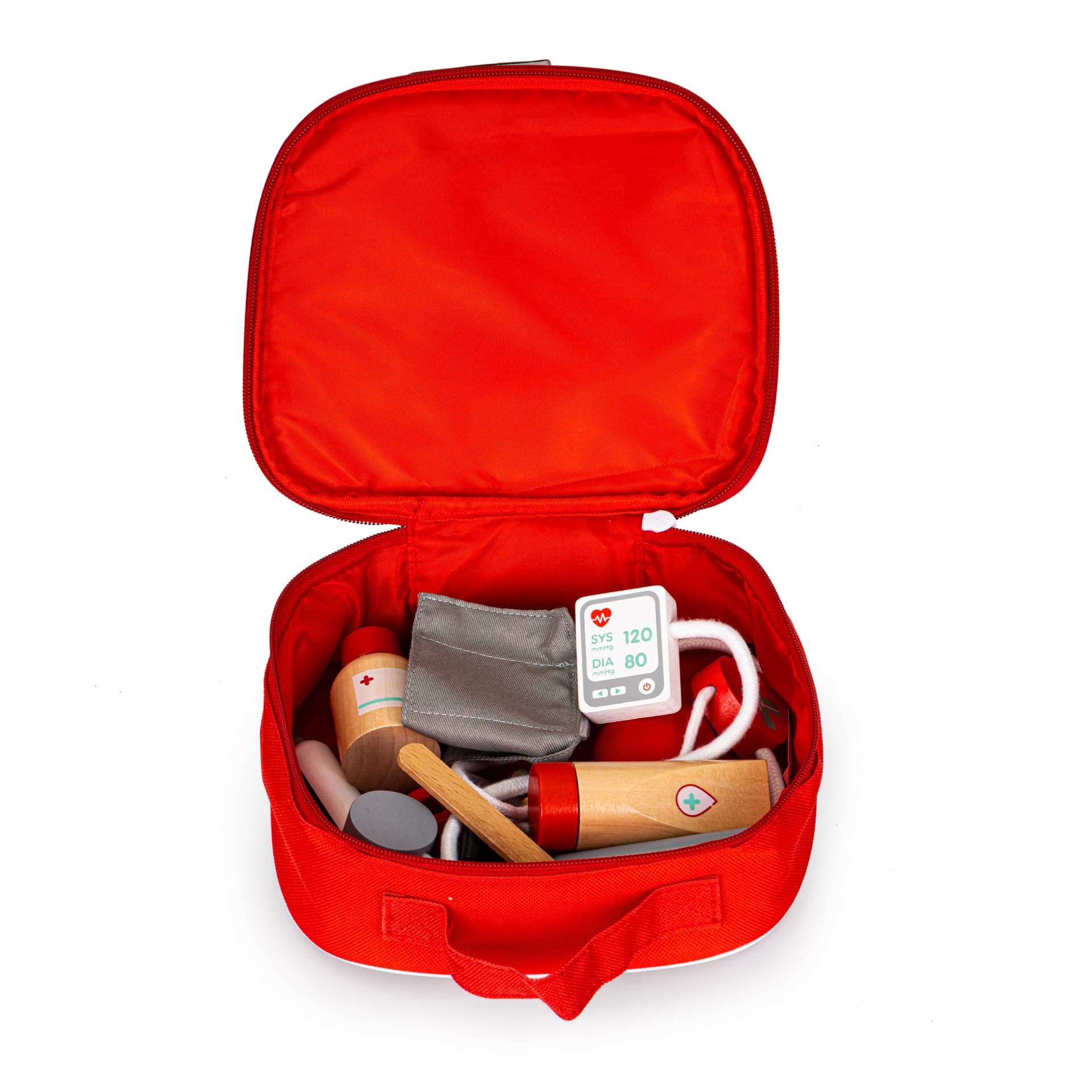 

Drewniany zestaw lekarski torba + 9 el. ECOTOYS