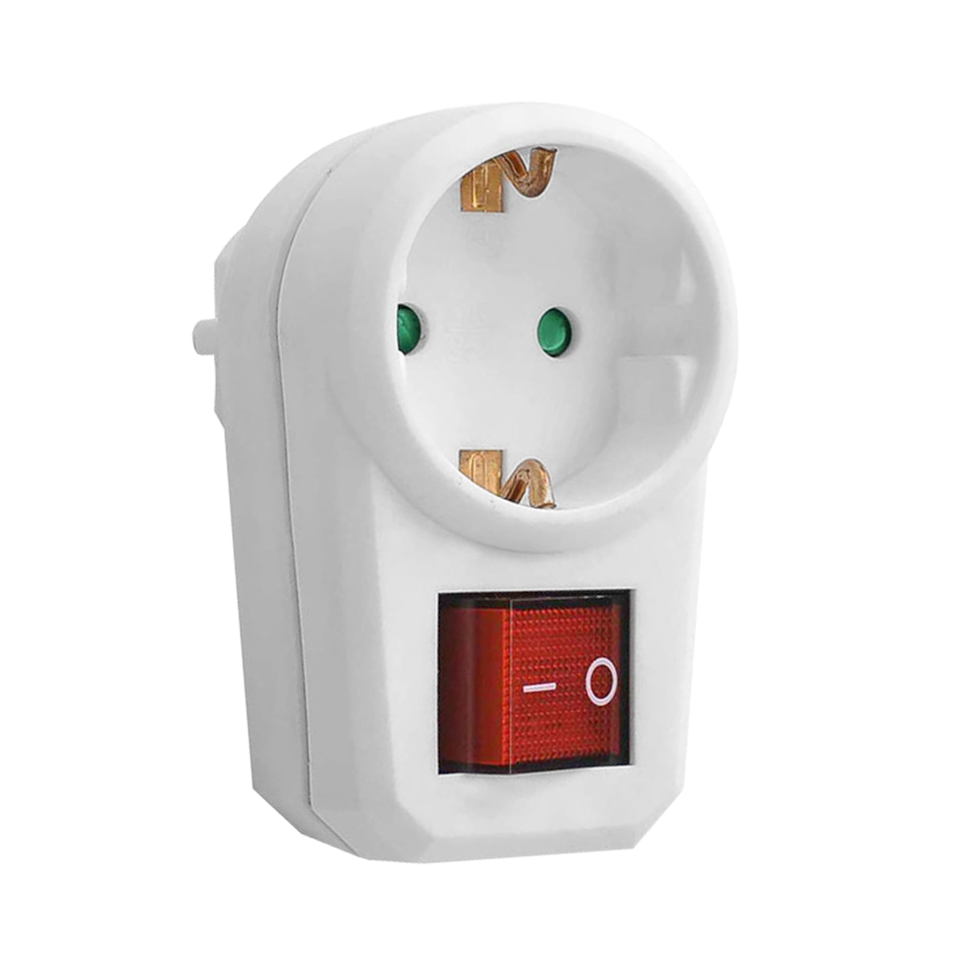 

Adapter 1x2P+Z (Schuko) z włącznikiem, biały, Schuko) z włącznikiem/biał