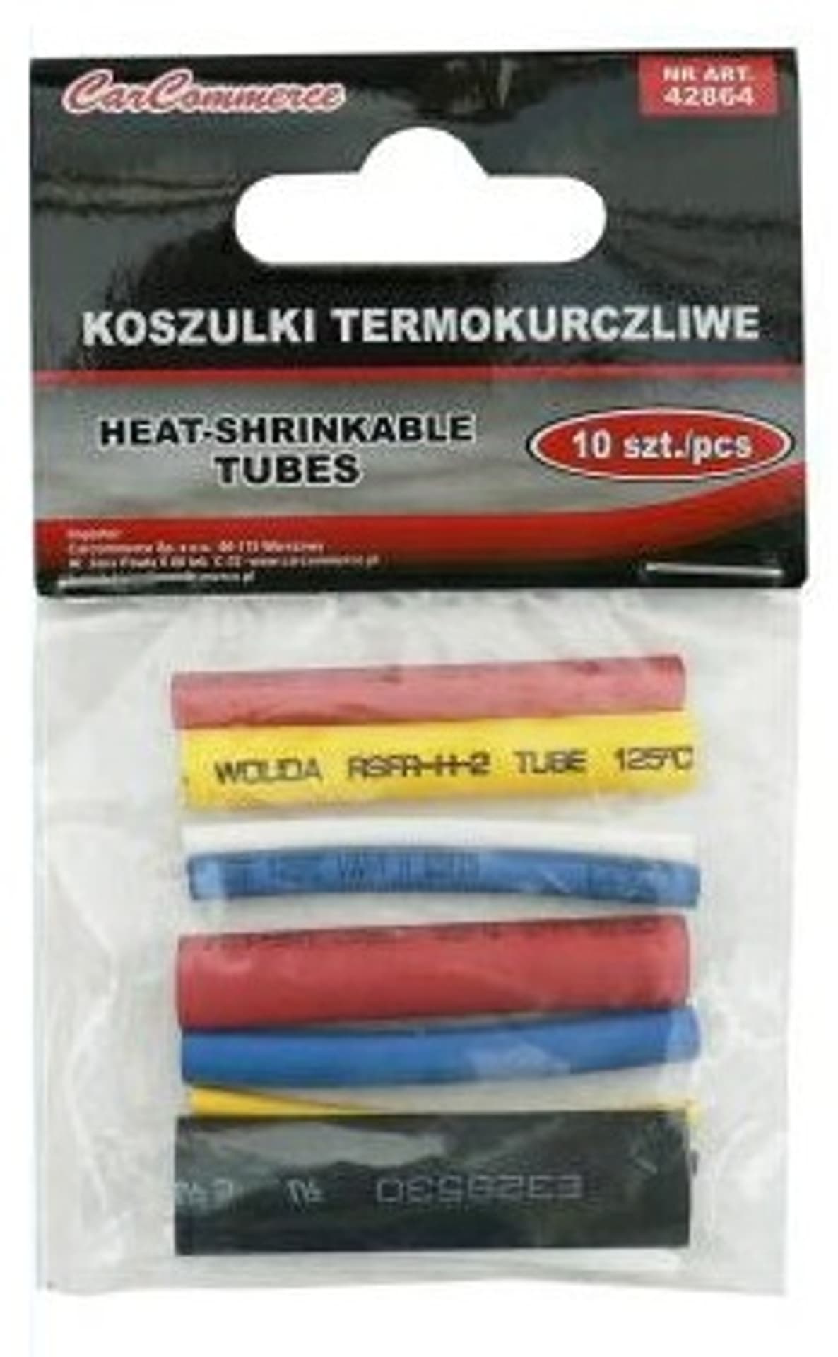 

Rurki/koszulki termokurczliwe 10 sztuk