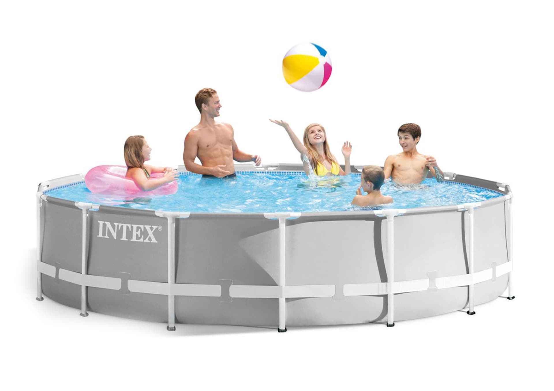 

Basen stelażowy ogrodowy 4,57m + pompa filtrująca, drabinka, pokrywa INTEX 26724