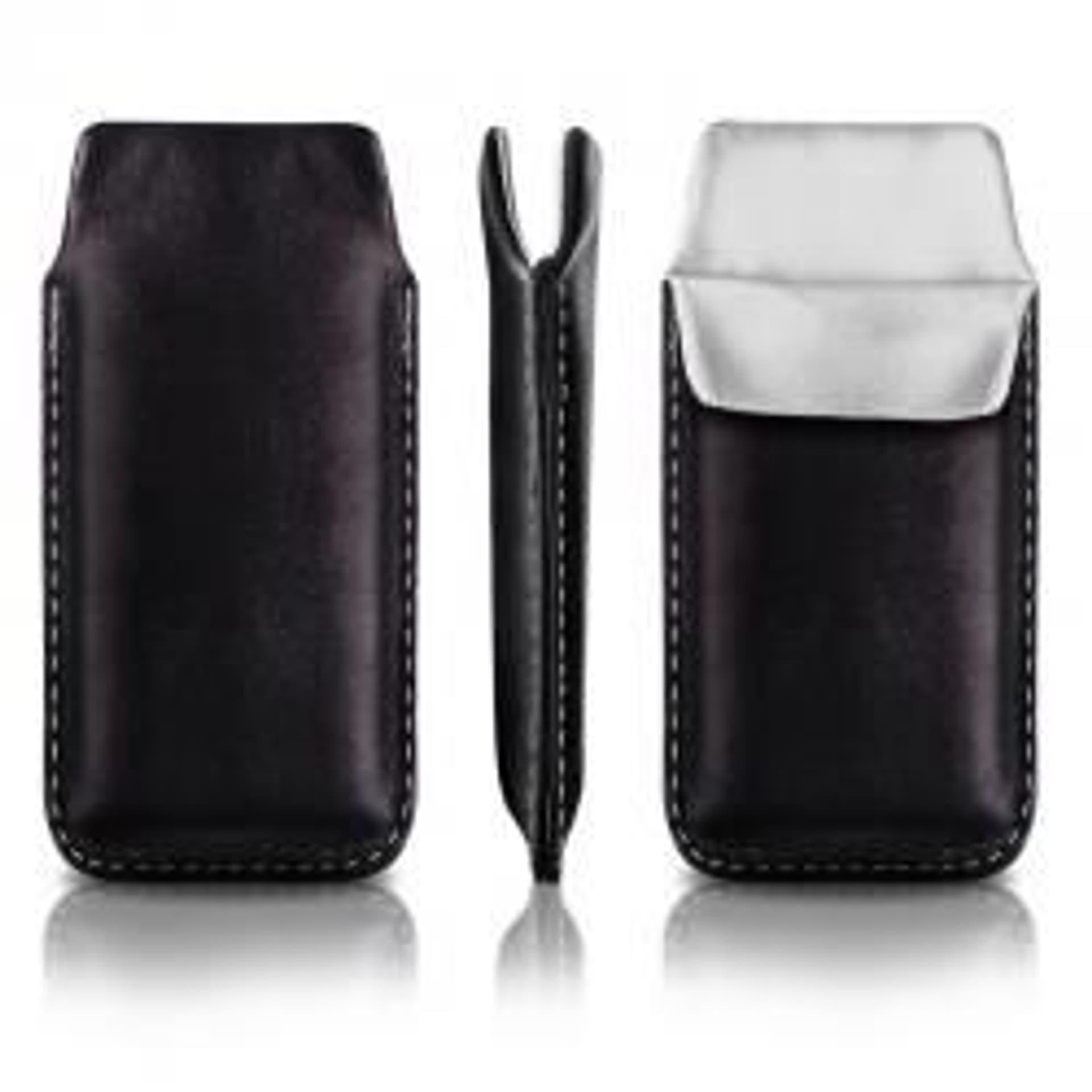 

Pionowa skórzana wsuwka Vena SONY ERICSSON X10 MINI czarna (biały środek)