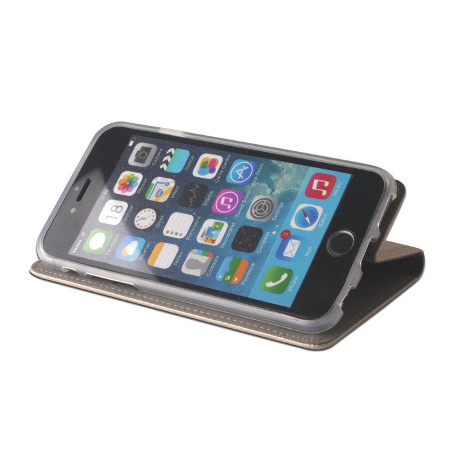 

Etui IPHONE SE 2022 / SE 2020 / 7 / 8 Flip Magnet złote