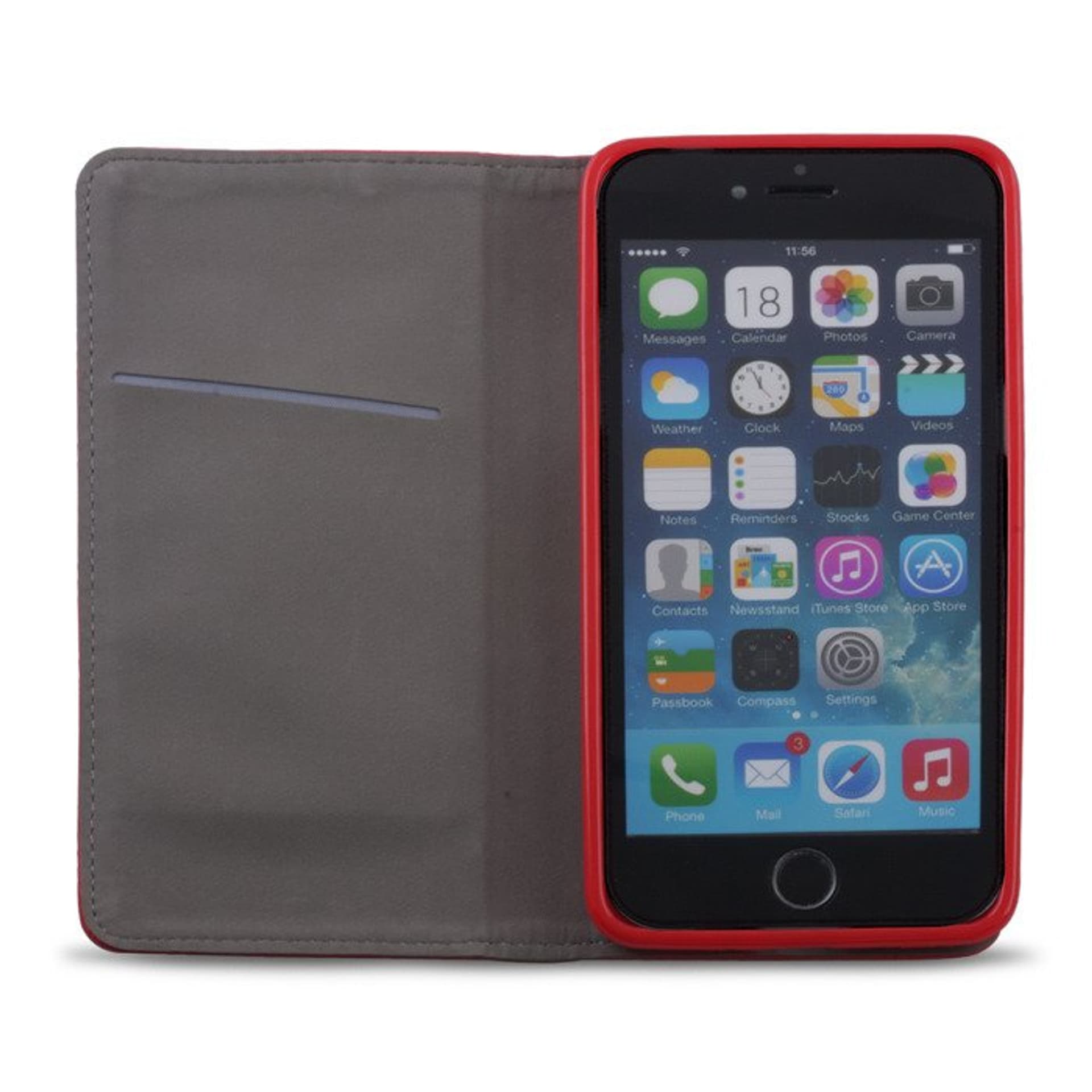 

ETUI FLIP MAGNET HUAWEI P8 LITE CZERWONY