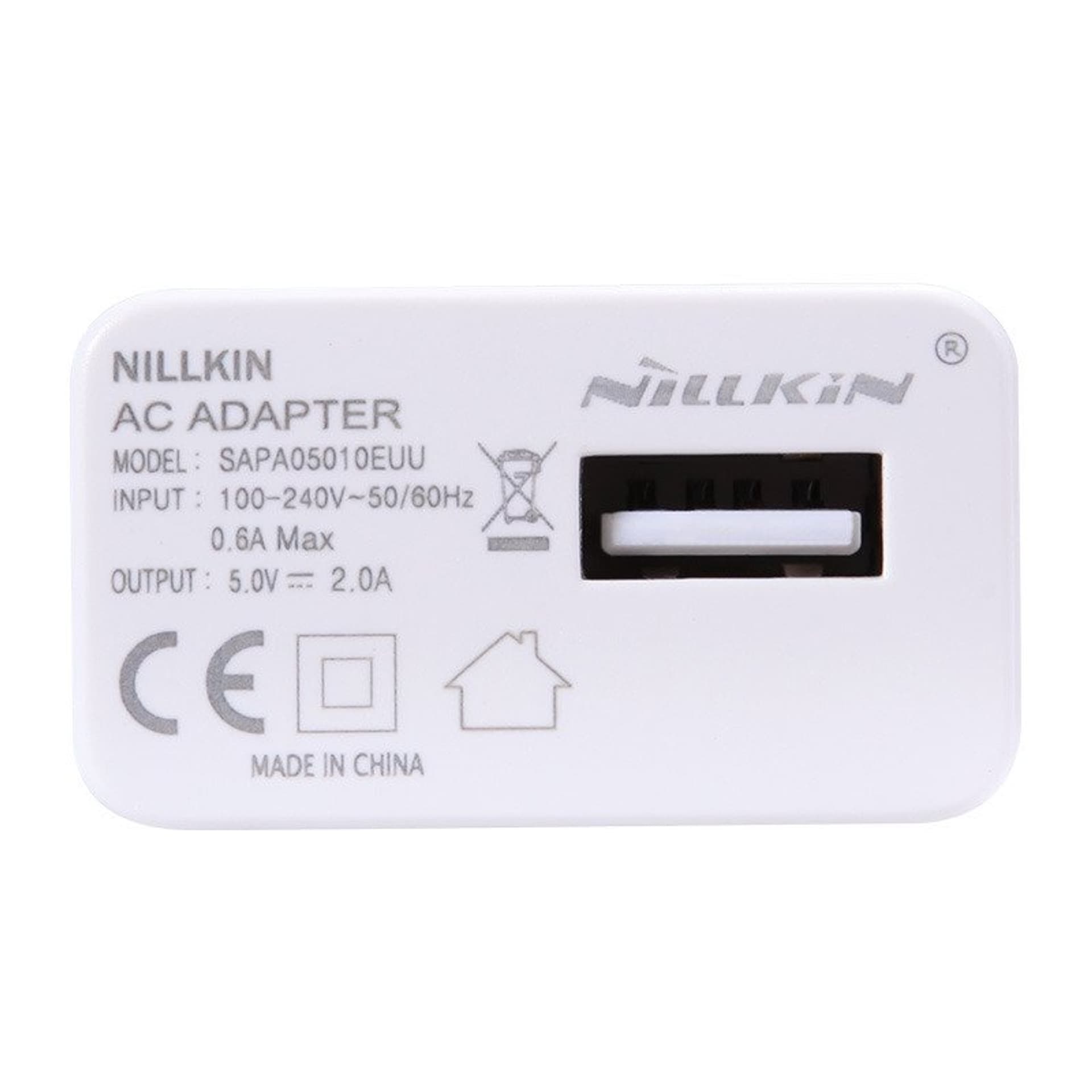 

Ładowarka sieciowa NILLKIN 1 x USB 2A biała