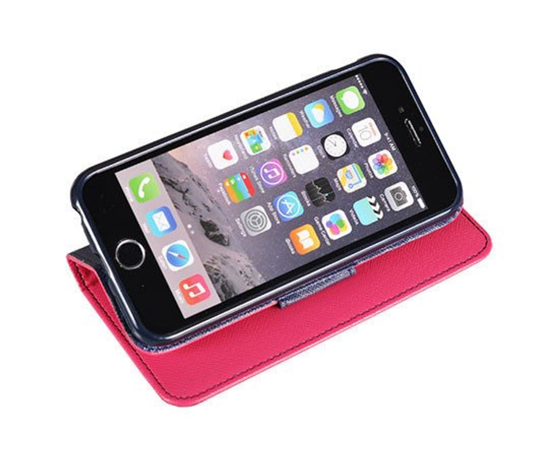 

Etui portfel Fancy ALCATEL PIXI 4 różowe