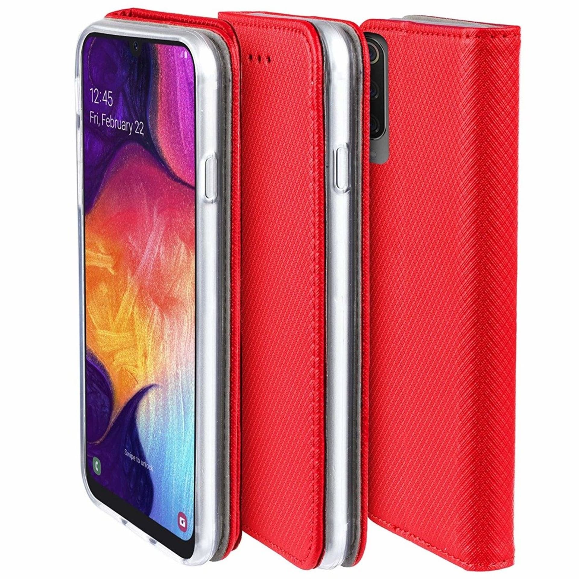 

Etui portfel Flip Magnet SAMSUNG GALAXY A20E czerwone