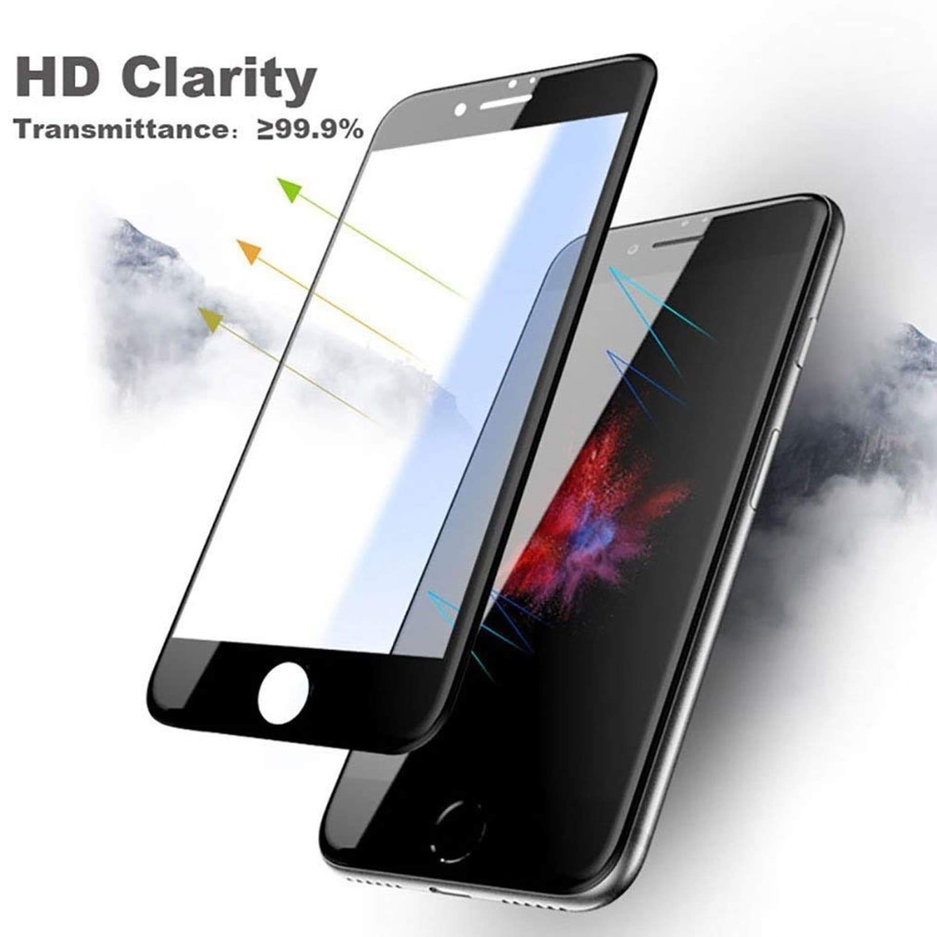 

HARTOWANE SZKŁO 5D IPHONE SE 2022 / SE 2020 / 7 / 8 CZARNE
