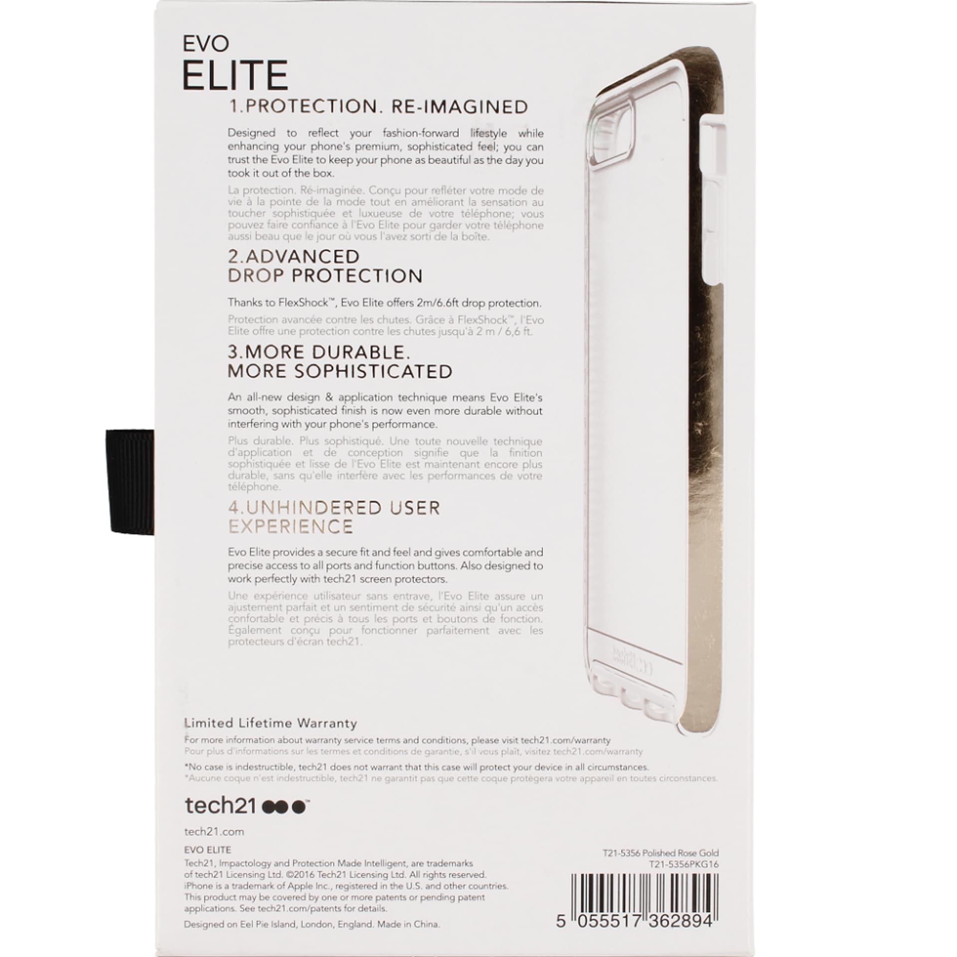 

Etui pancerne Tech21 evo elite Iphone 7+ 8+ rose