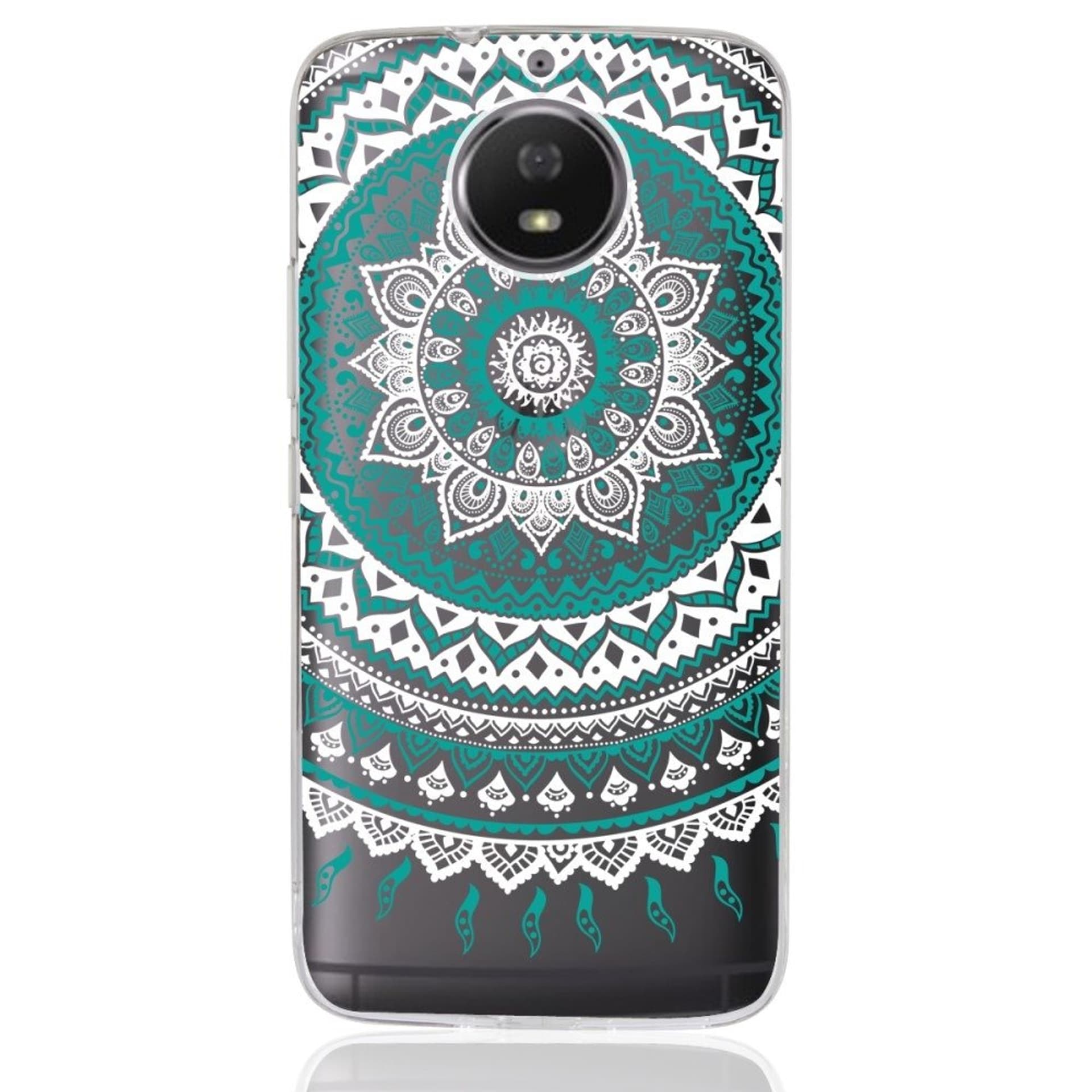 

ETUI TPU EDGE HYBRID MOTO G5S CYAN MANDALA PATTERN