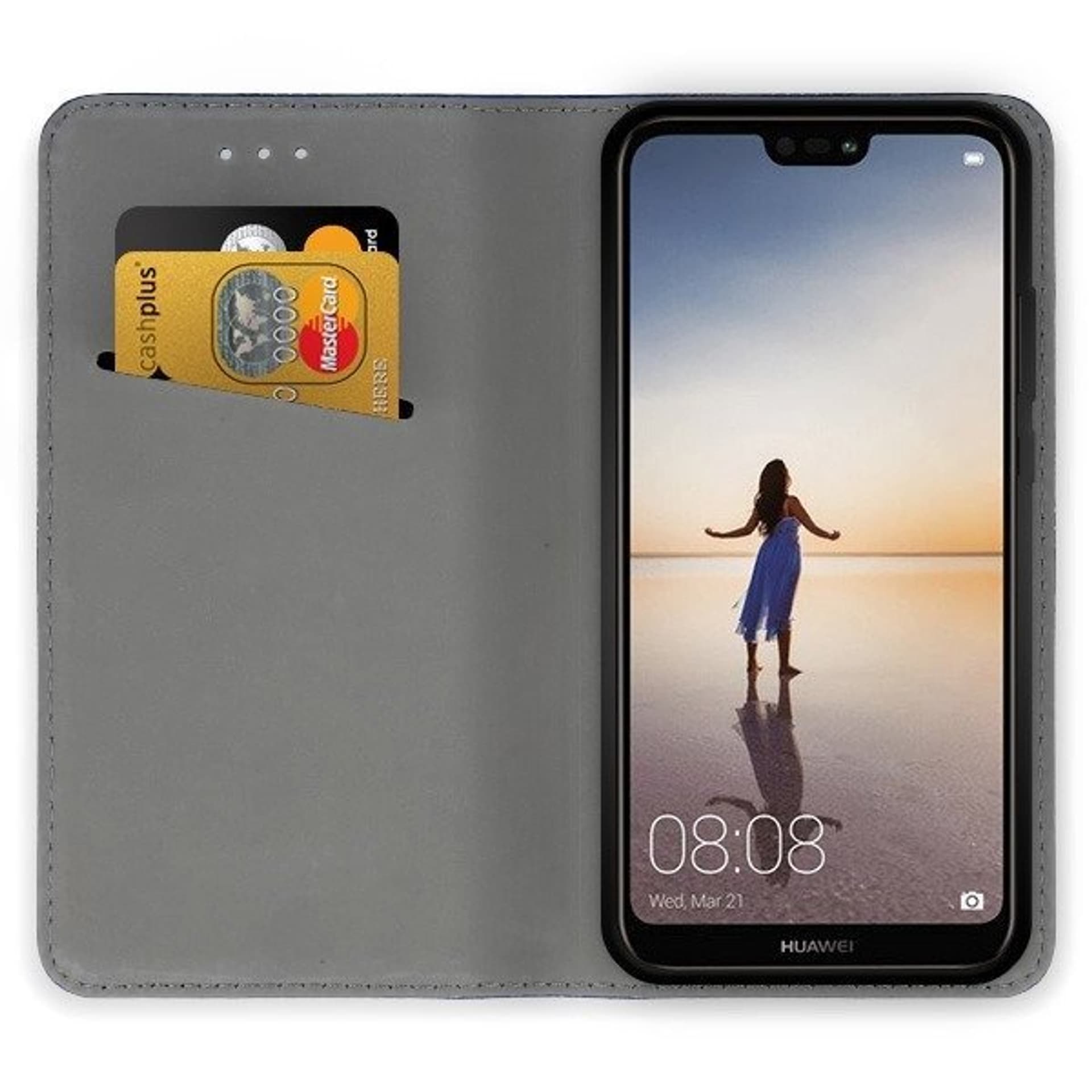

Etui portfel flip magnet HUAWEI P20 LITE czarny