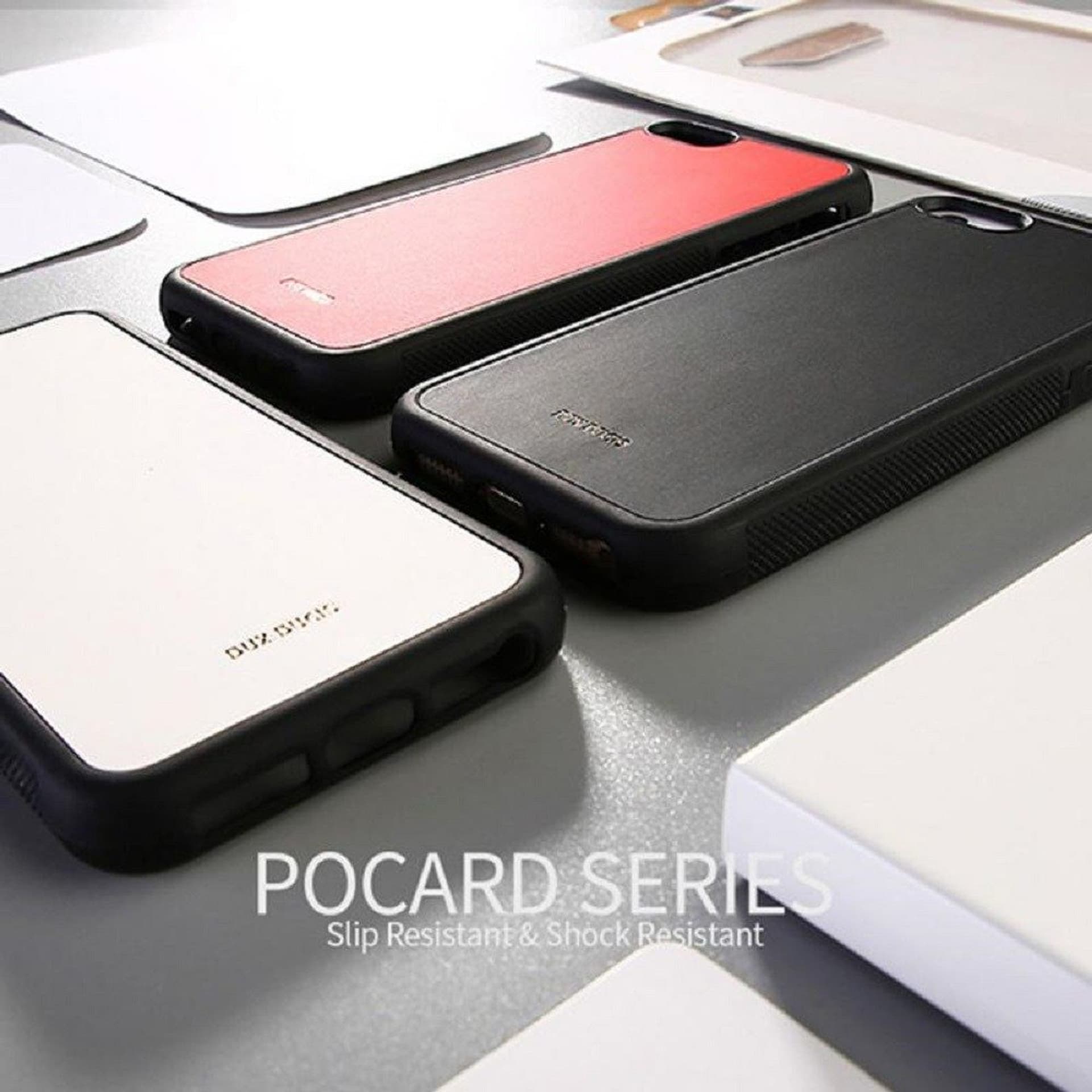 

Etui dux ducis pocard SAMSUNG A8+ 2018 czerwony
