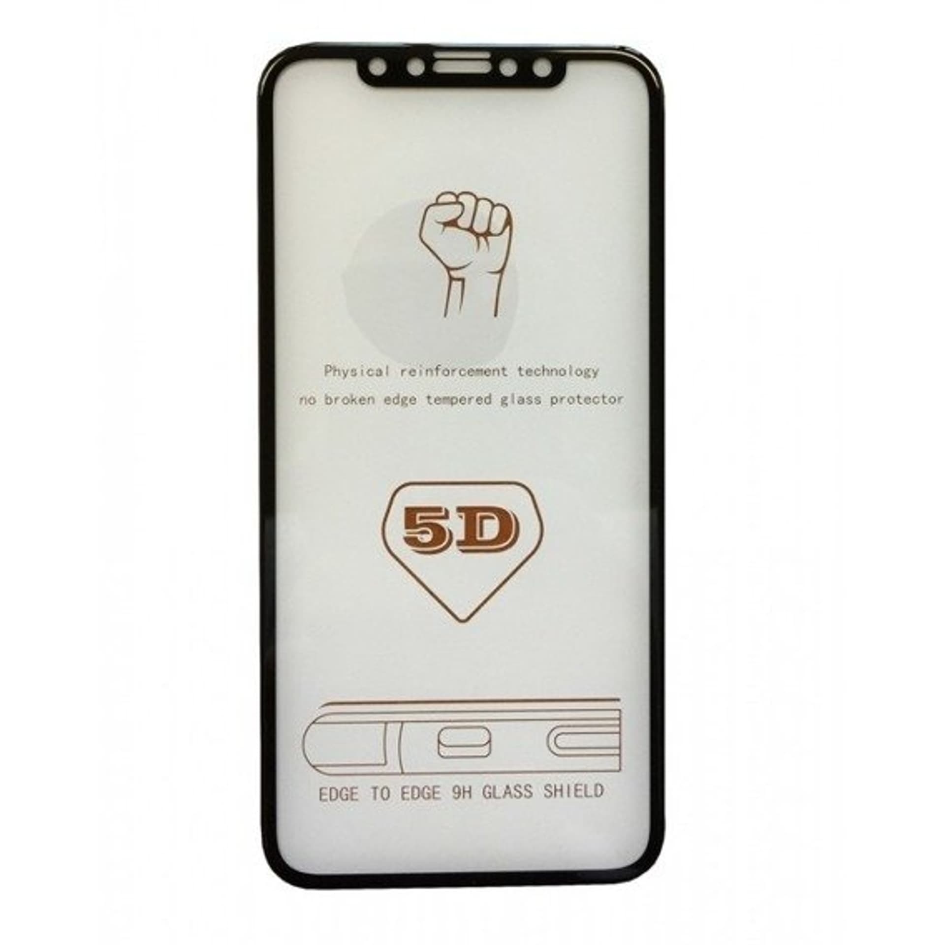 

Vidvie szkło hartowane 5D IPHONE 6/6S czarne