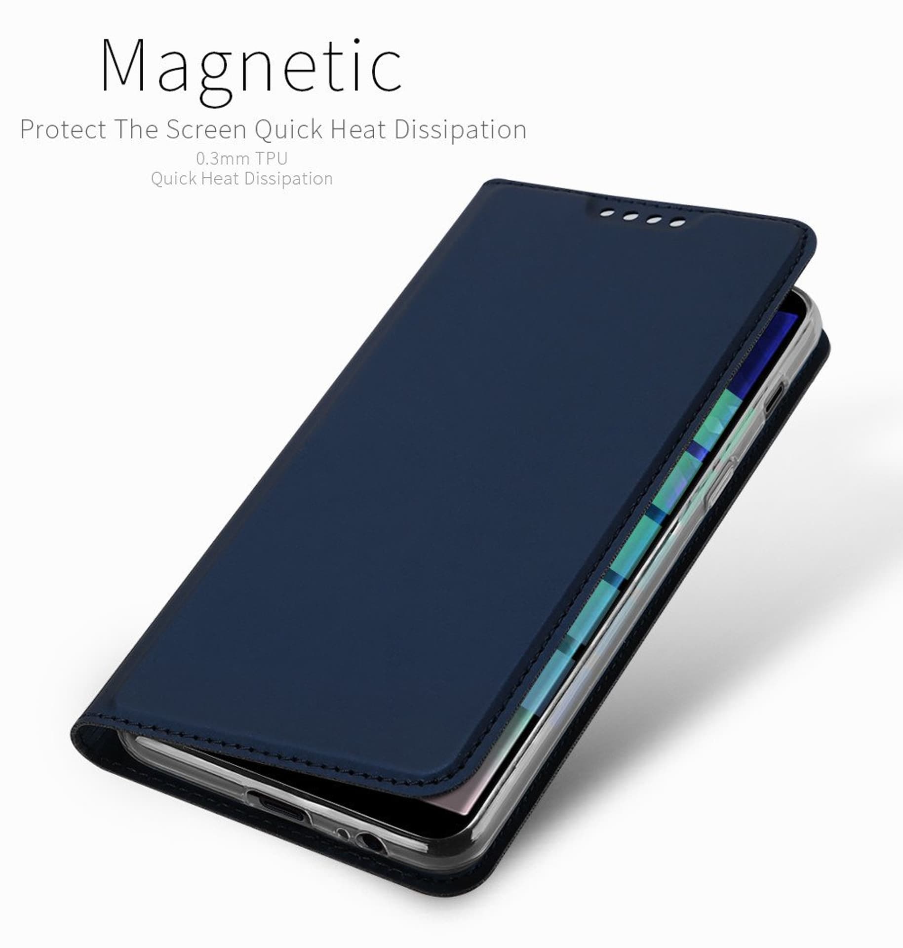 

Etui Dux Ducis Skin Leather Iphone XS MAX granatowe
