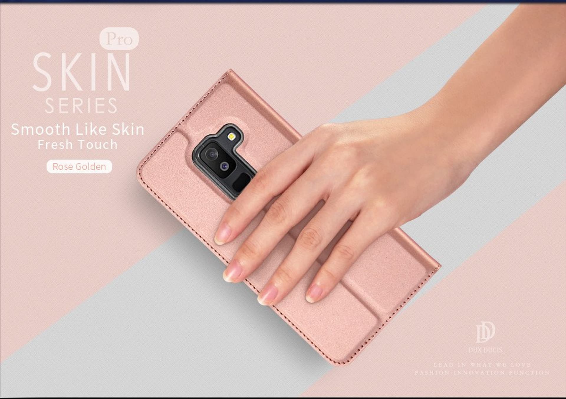 

Etui Dux Ducis Skin Leather Iphone XS MAX j. różowe