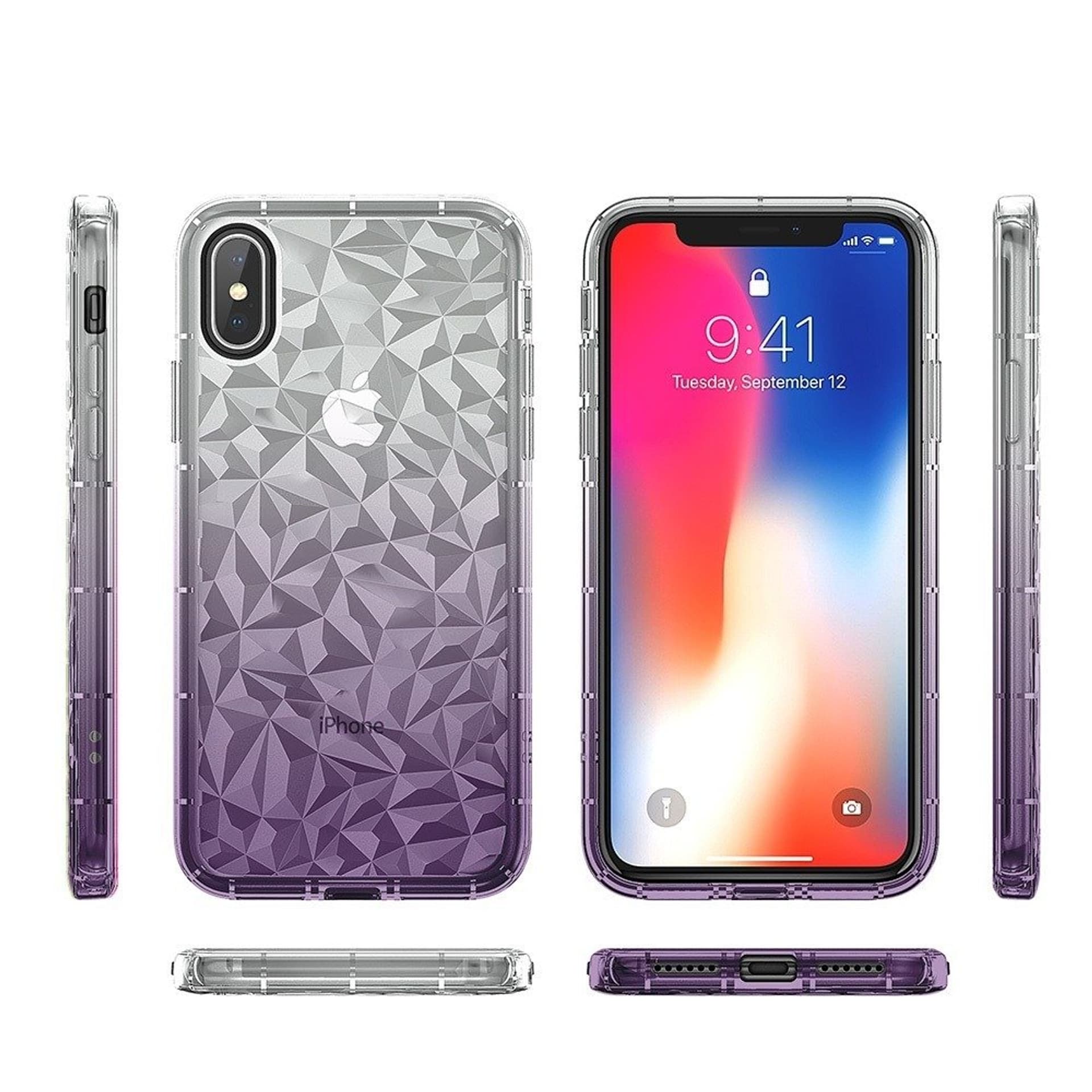 

Etui Diamond Ombre Lg K10 2018 fioletowe