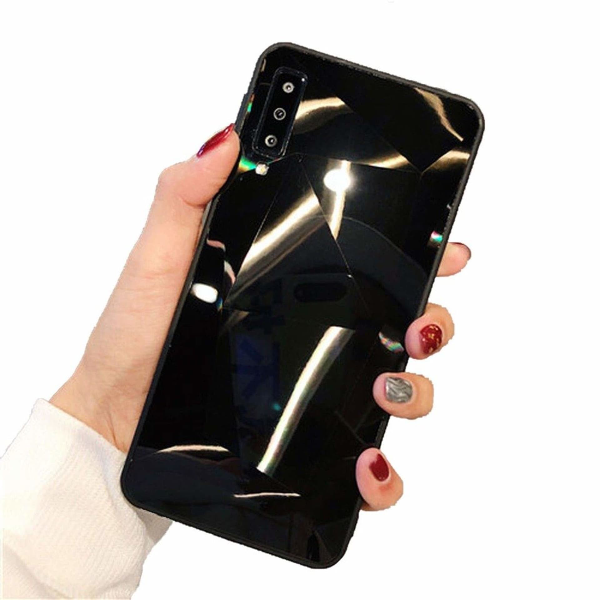 

Etui 3D Lustro Mirror Obudowa Diamond Stone SAMSUNG GALAXY S10e czarne