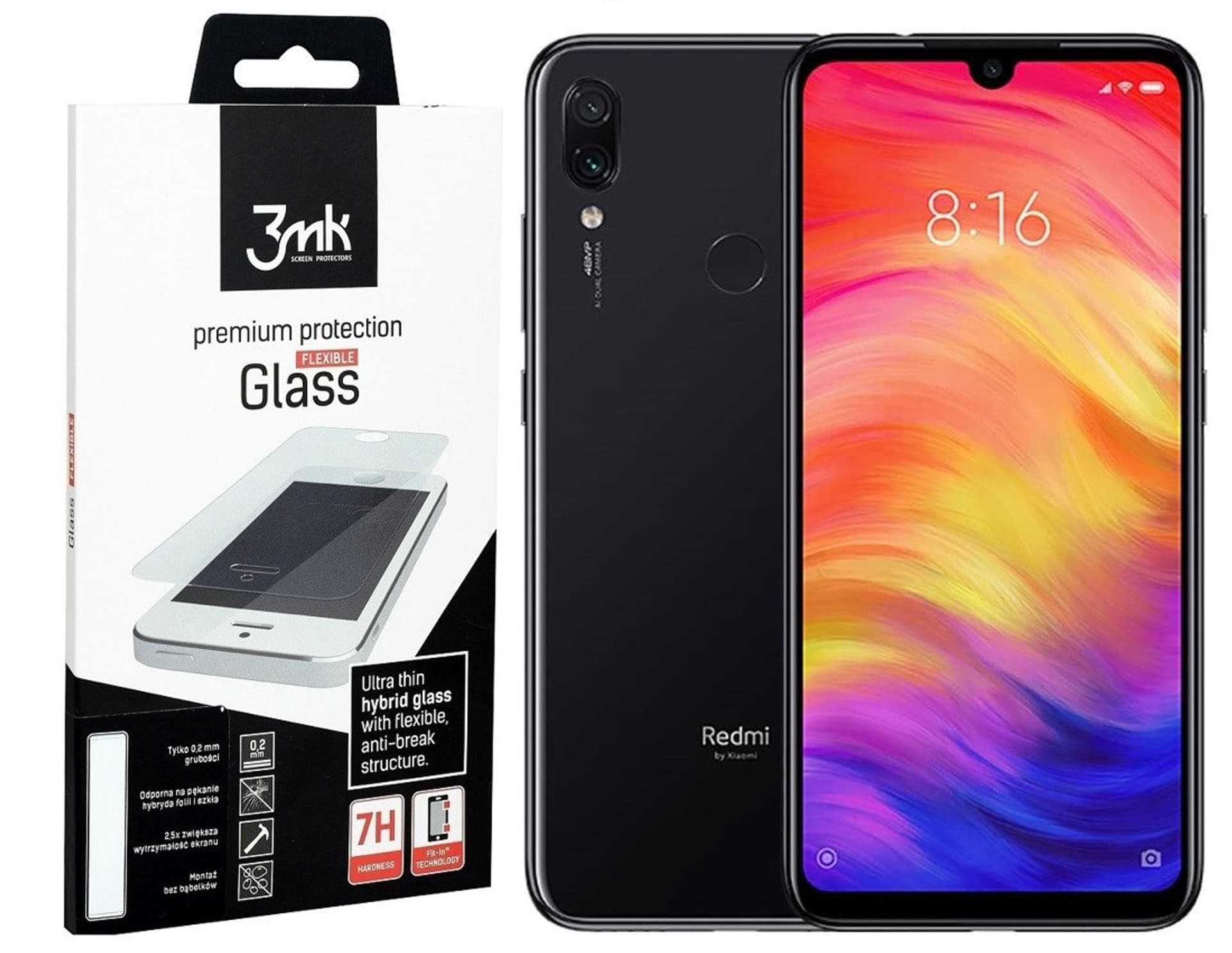 

3MK FlexibleGlass Xiaomi Redmi Note 7 Szkło Hybrydowe