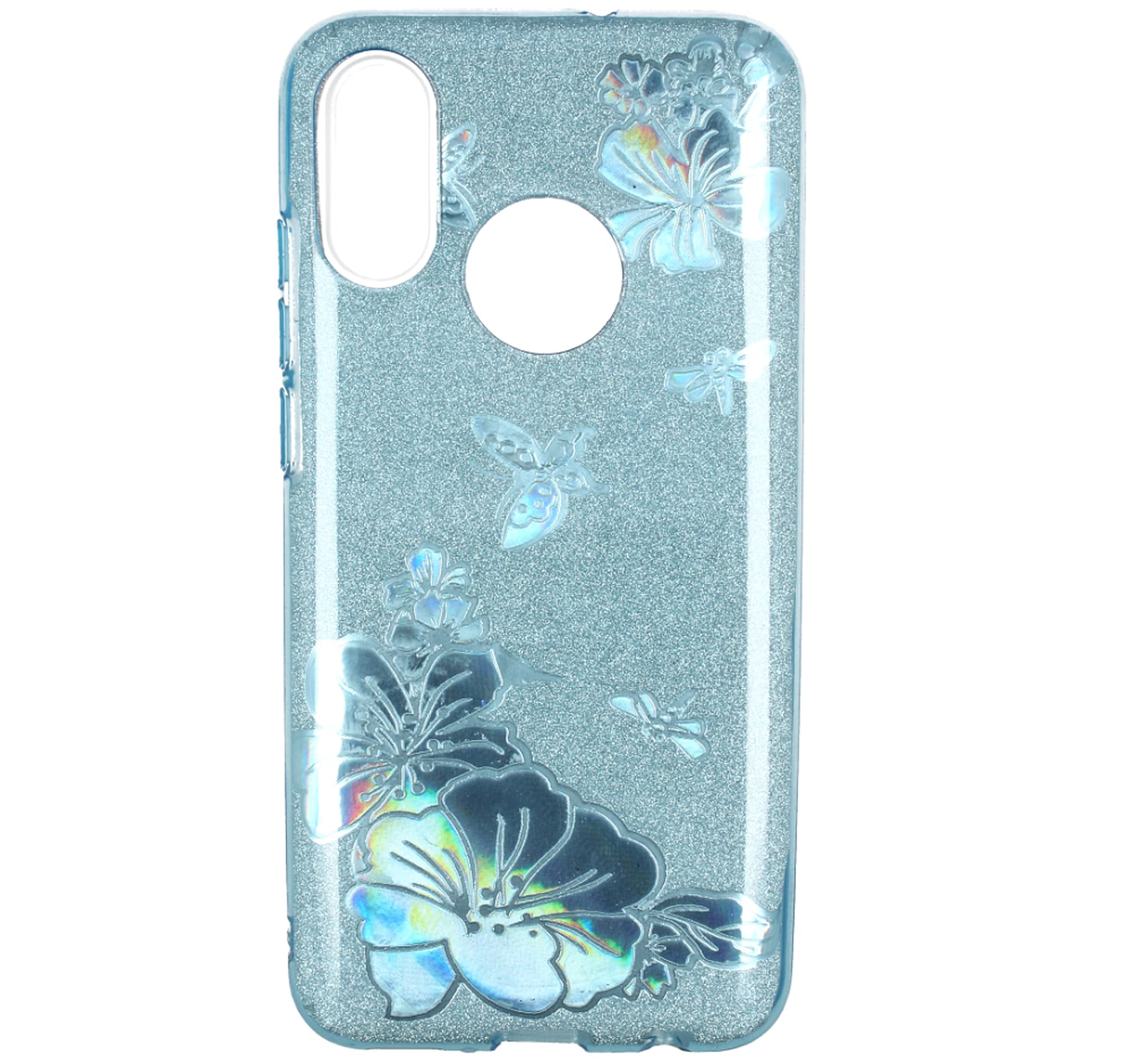 

Etui Brokat Glitter SAMSUNG GALAXY A9 2018 niebieski kwiat