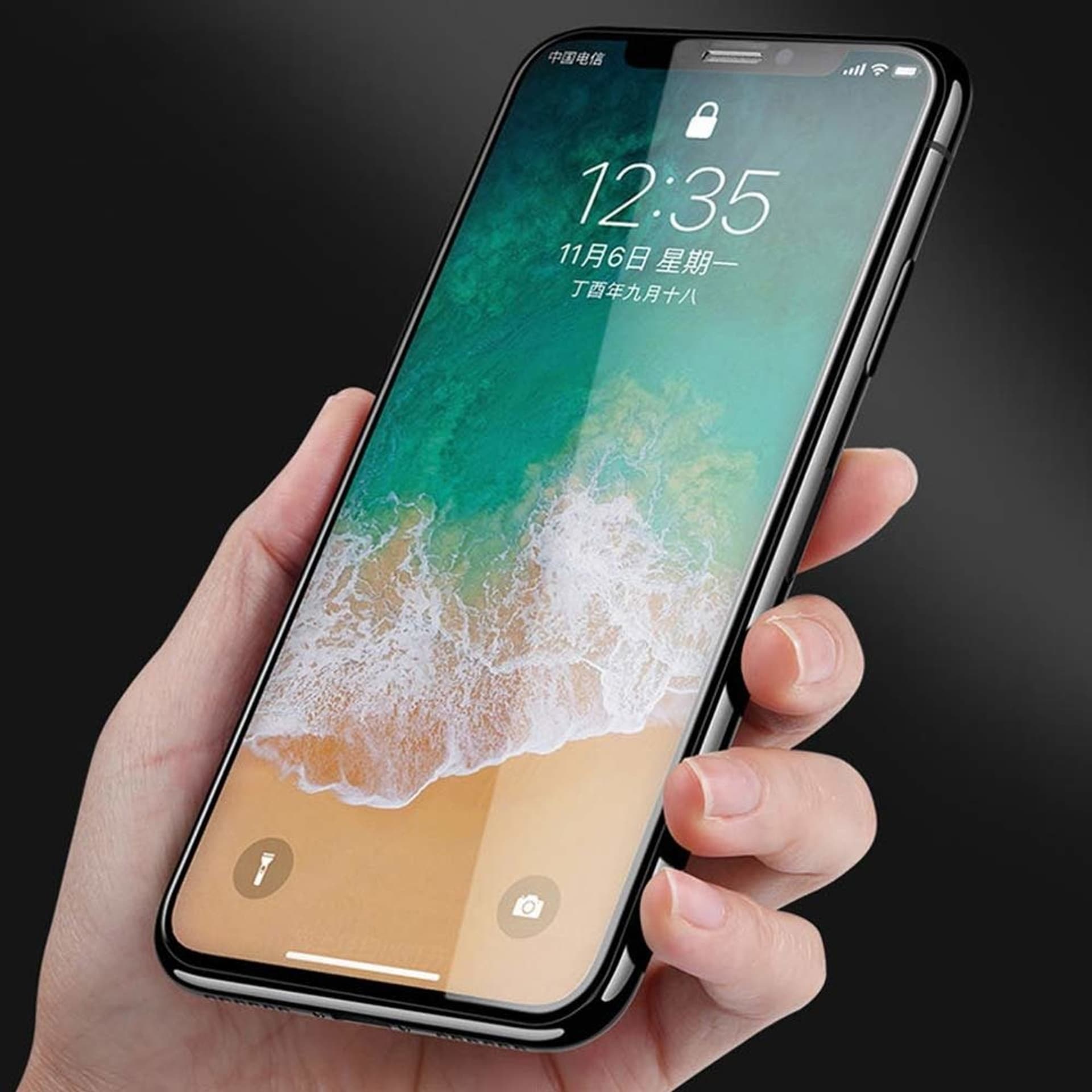 

Szkło hartowane 5D XIAOMI REDMI GO czarne Full Glue