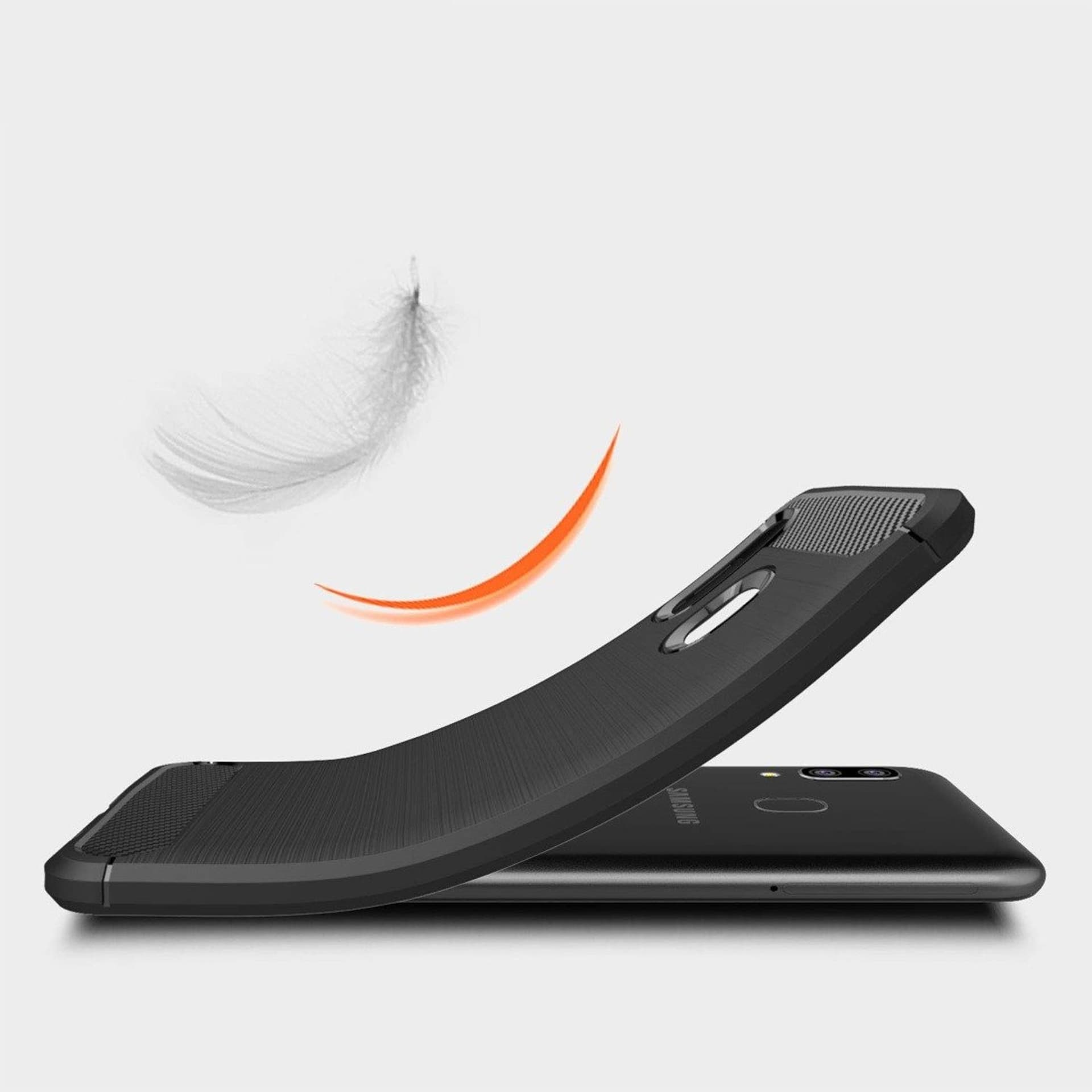 

Etui SAMSUNG GALAXY A20E Nexeri Carbon Pancerne czarne