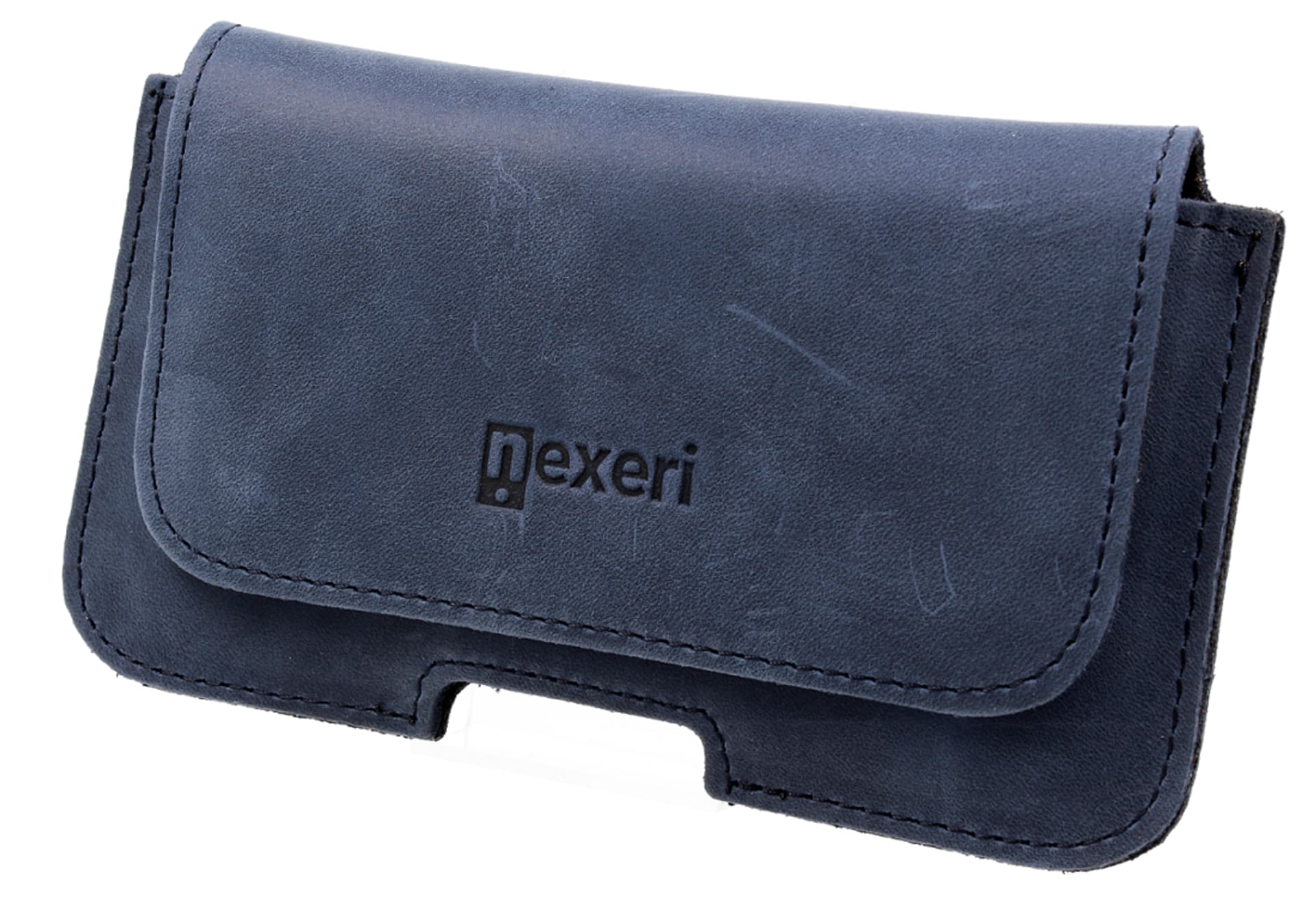 

Etui Kabura Skórzana Gładka do paska Nexeri SAMSUNG GALAXY S8 / IPHONE X granatowe