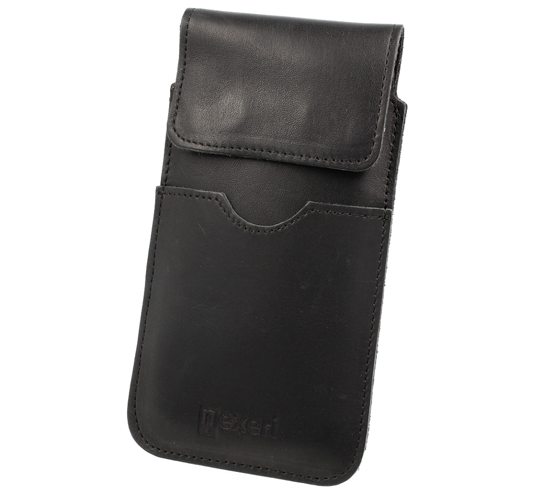 

Kabura Pionowa IPHONE 13 / 13 PRO / 12 / 12 PRO Etui Skórzane do Paska Otwierana Portfel Nexeri Flap Leather czarna