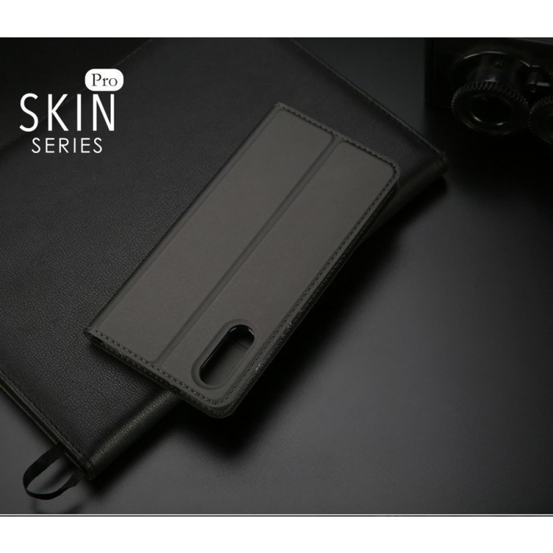 

Etui HUAWEI MATE 30 z klapką Dux Ducis skórzane Skin Leather czarne