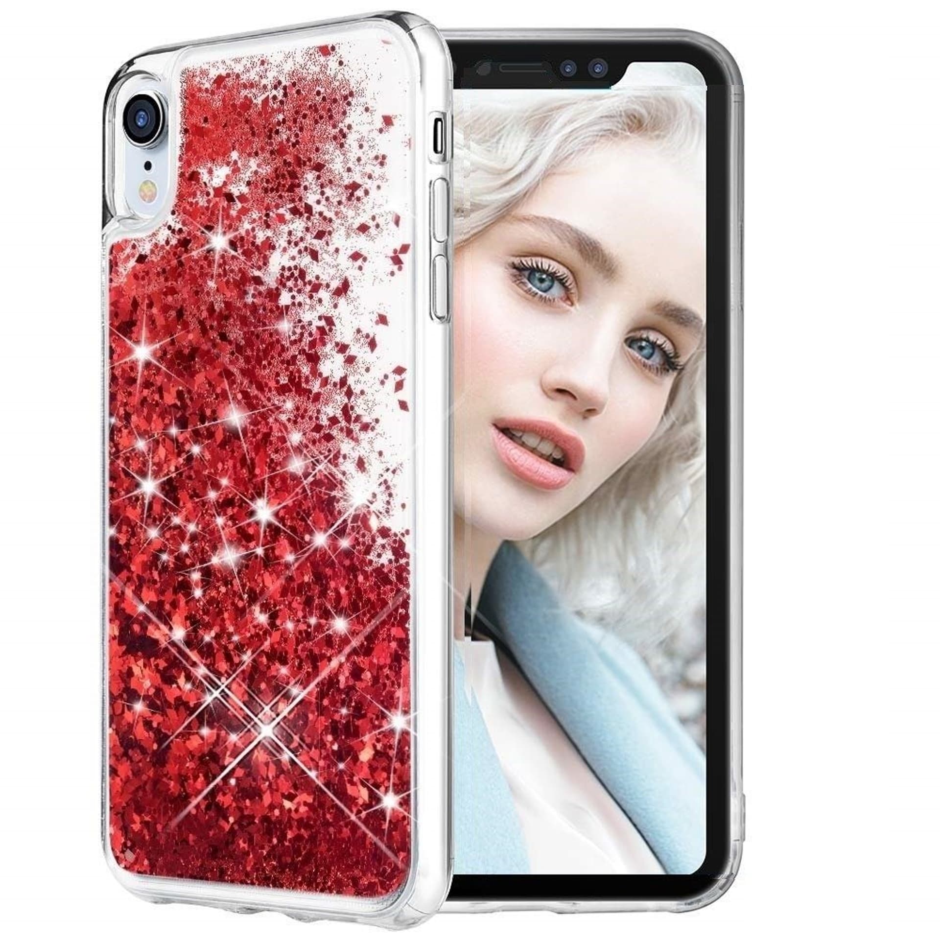 

Etui plecki brokatowe Liquid IPHONE 11 PRO czerwone