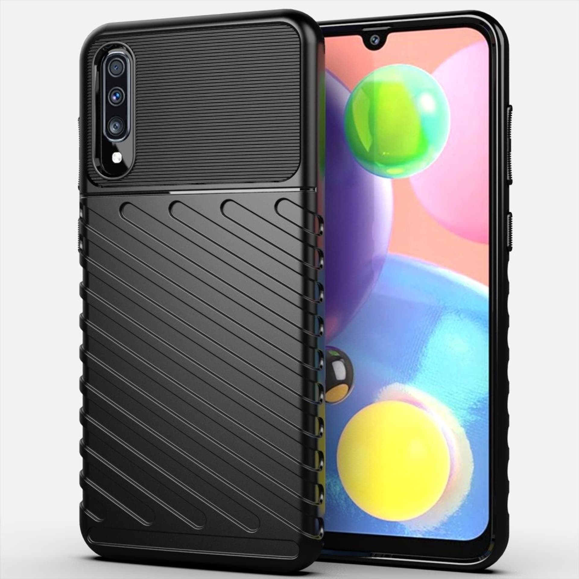 

Etui SAMSUNG GALAXY A70 Pancerne Thunder czarne