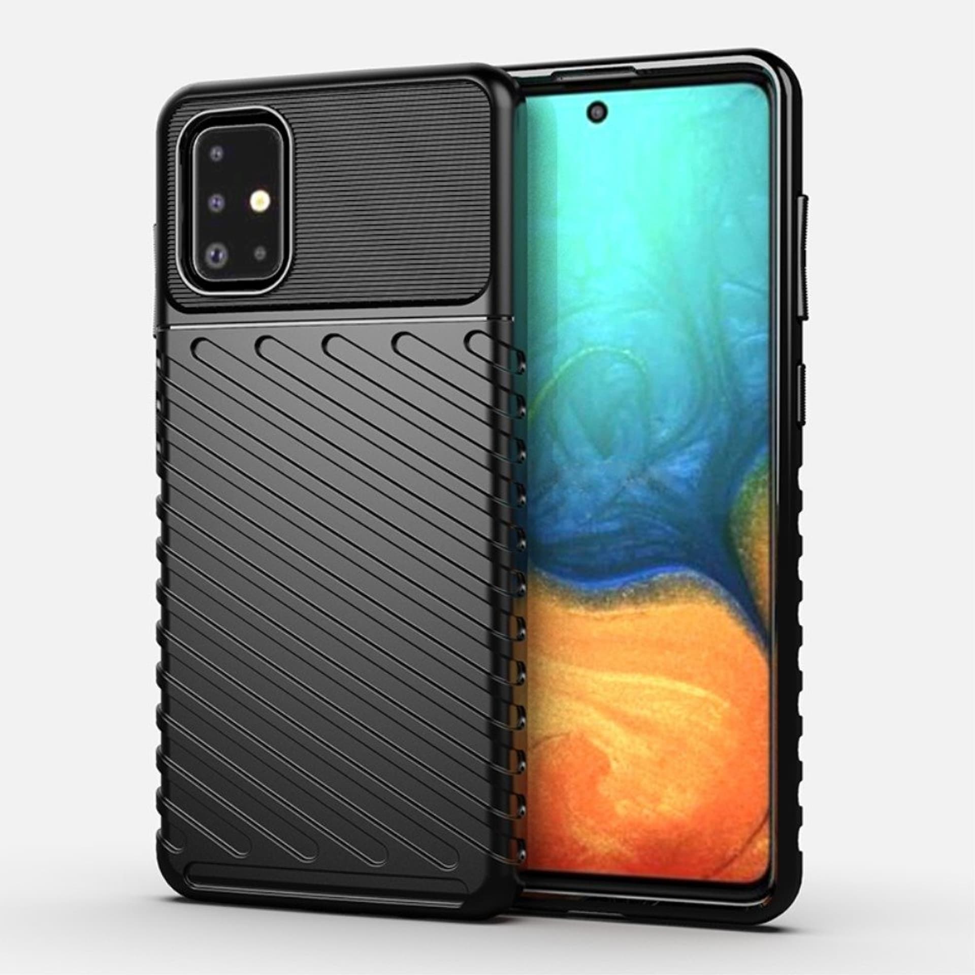 

Etui SAMSUNG GALAXY A71 Pancerne Thunder czarne