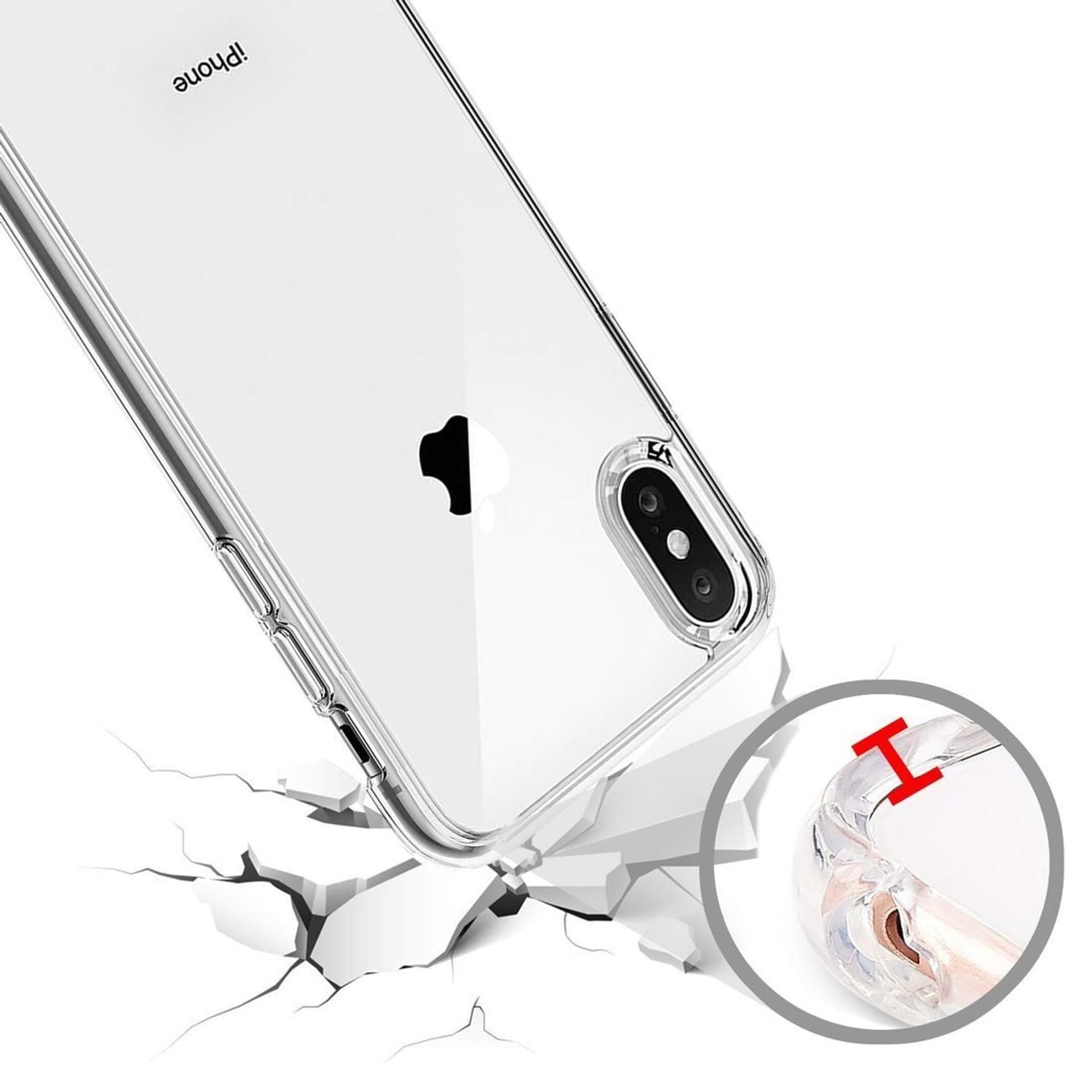 

Etui IPHONE X / XS Nexeri Slim case Protect 2mm bezbarwna nakładka transparentne