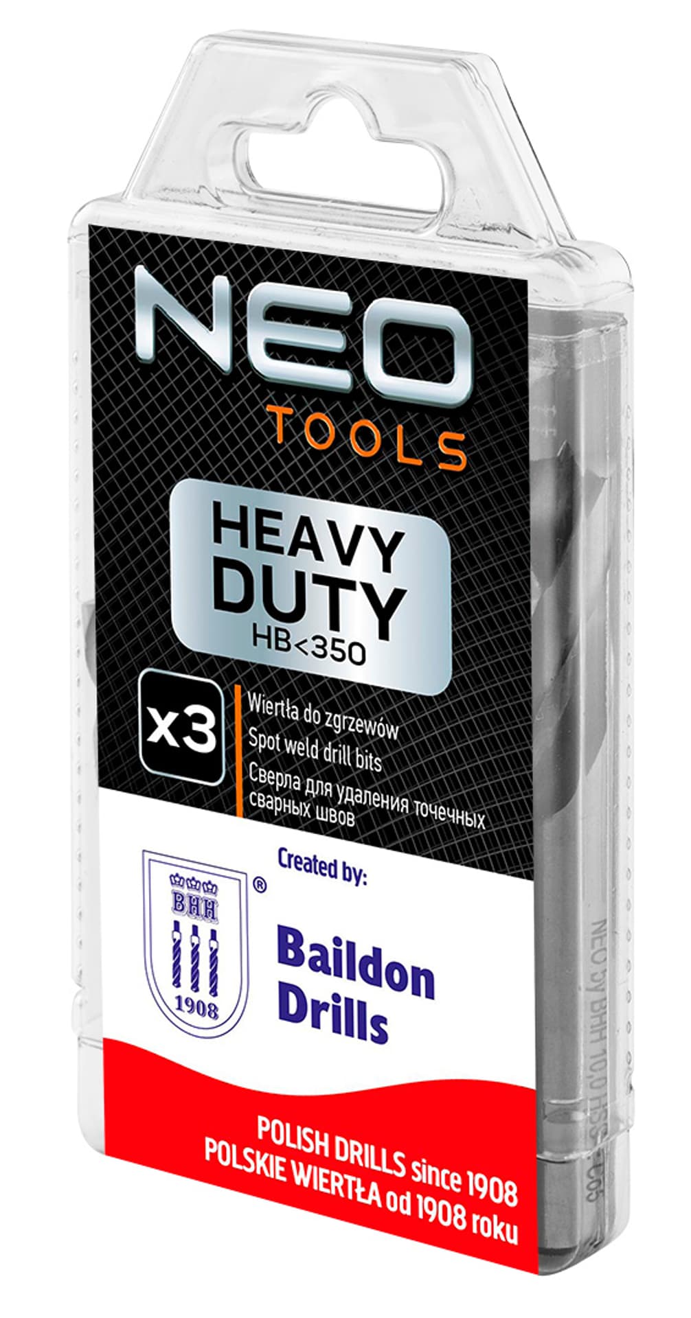 

Wiertła specjalistyczne do rozwiercania zgrzewów i spawów, HSS-E, 6.0-10.0 mm, krótkie, kpl.3szt.