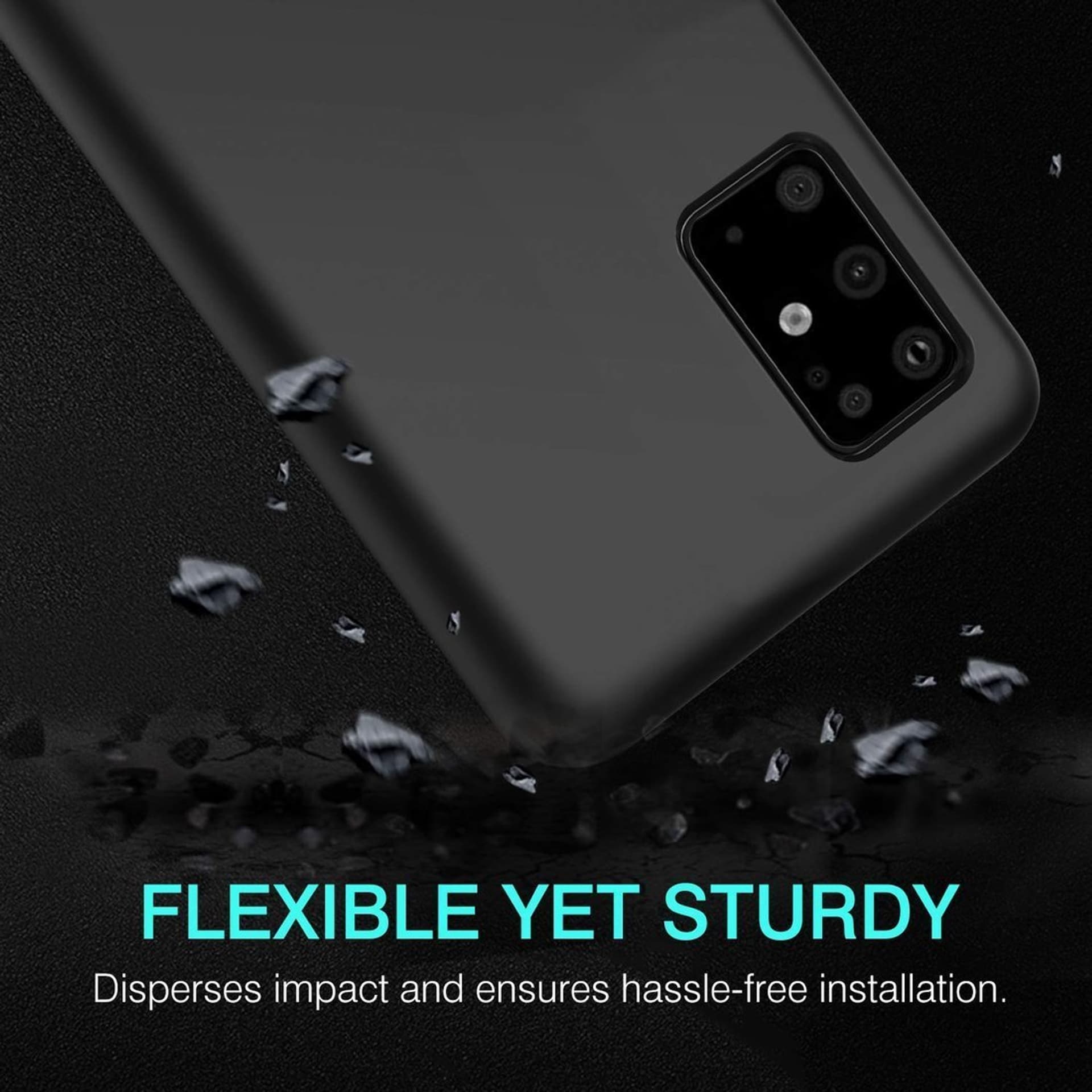 

Etui SAMSUNG GALAXY A71 Silicone case elastyczne silikonowe czarne