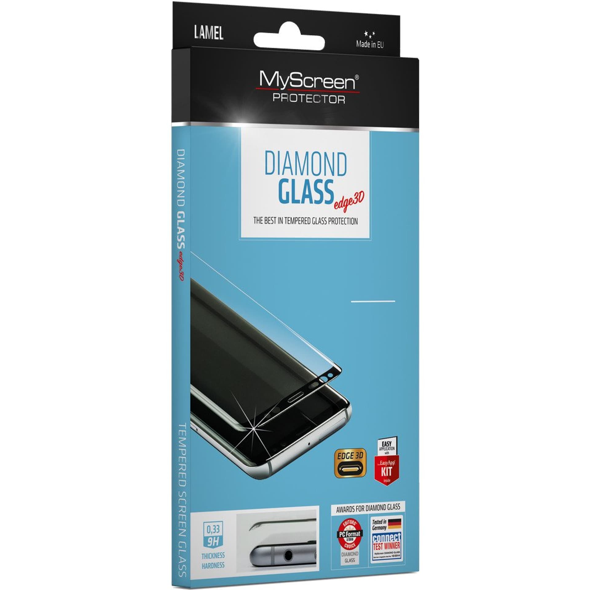 

MS Diamond Glass Edge 3D SAM G985 S20+ czarny/black, Tempered Glass