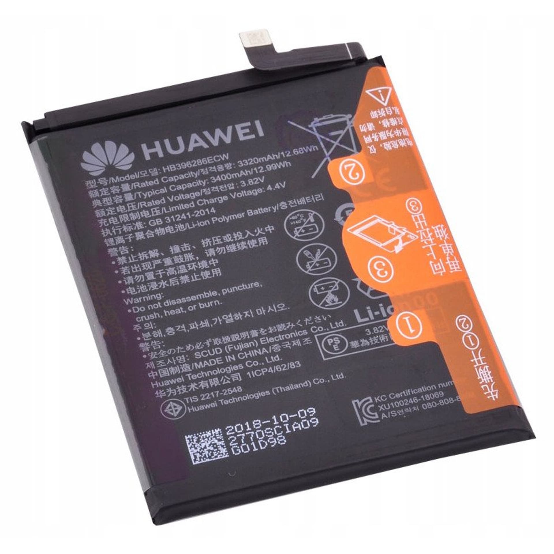 

Bateria do HUAWEI P SMART 2019 / HONOR 10 LITE 3320mAh HB396286ECW