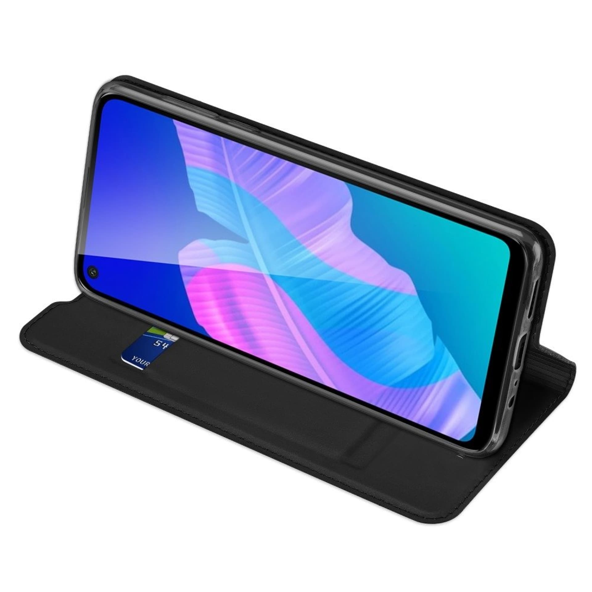 

Etui HUAWEI P40 LITE E z klapką Dux Ducis skórzane Skin Leather czarne