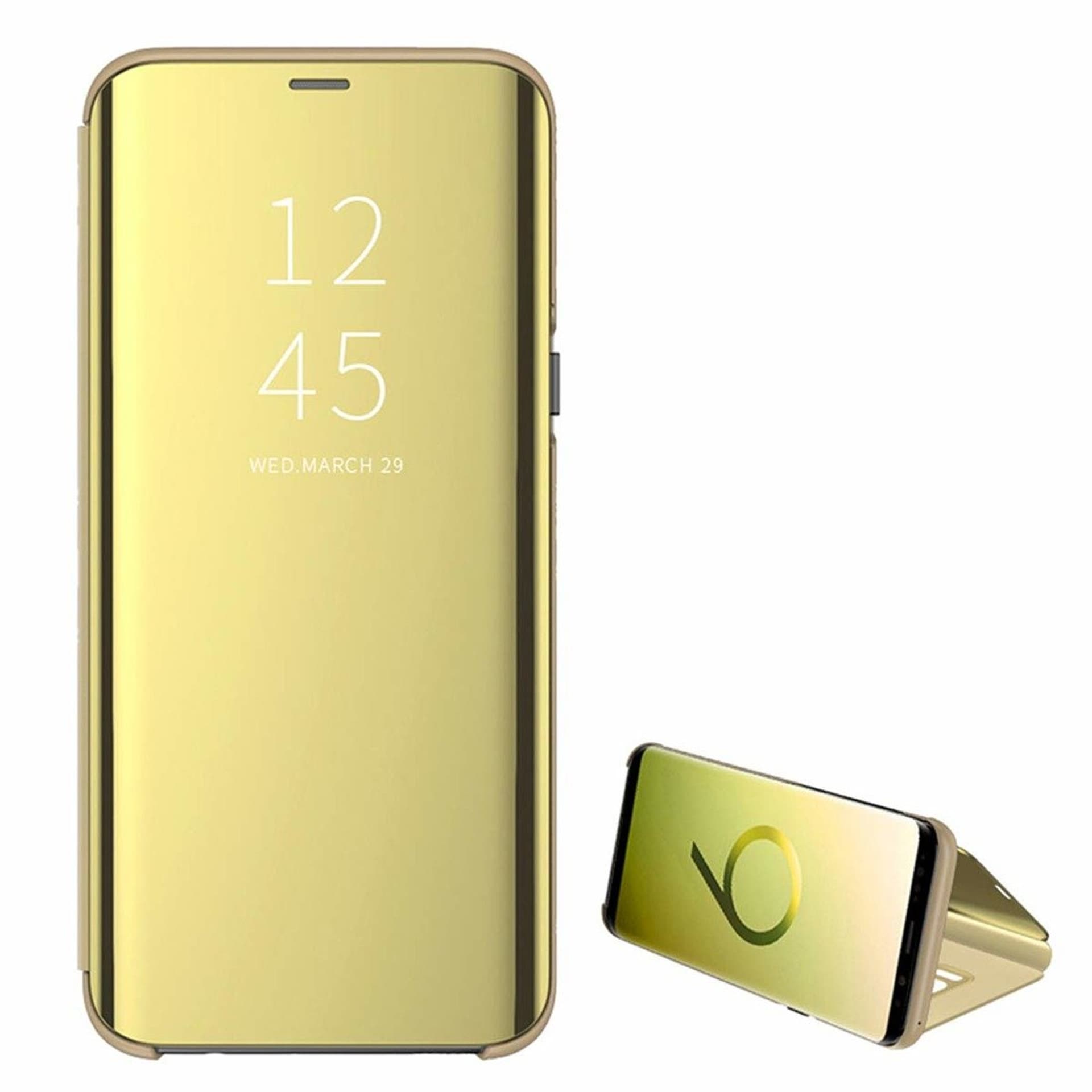 

Etui HUAWEI Y6P Clear View Cover z klapką złote