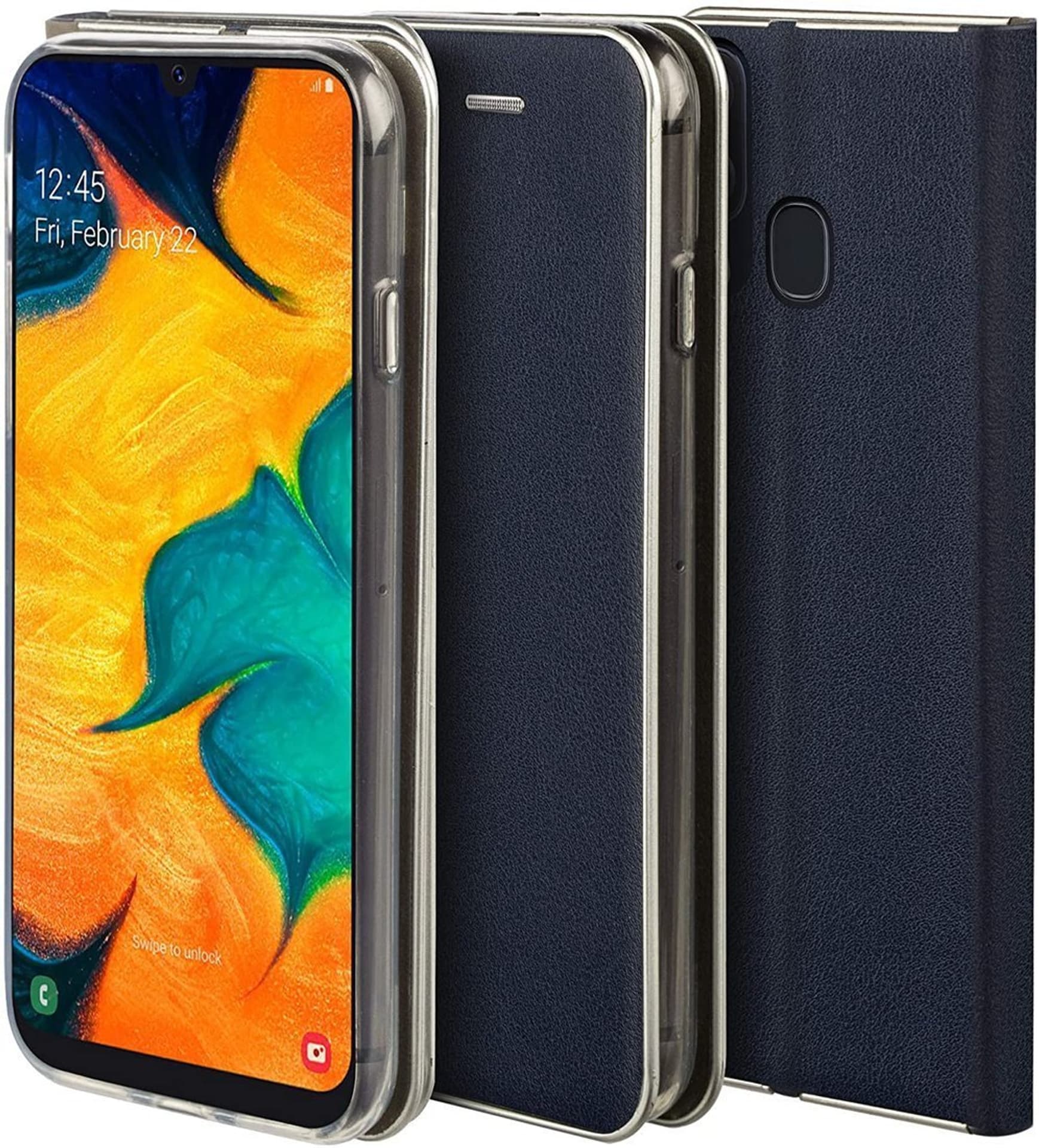 

Etui HUAWEI Y6P portfel z klapką skóra ekologiczna Flip Venus granatowe