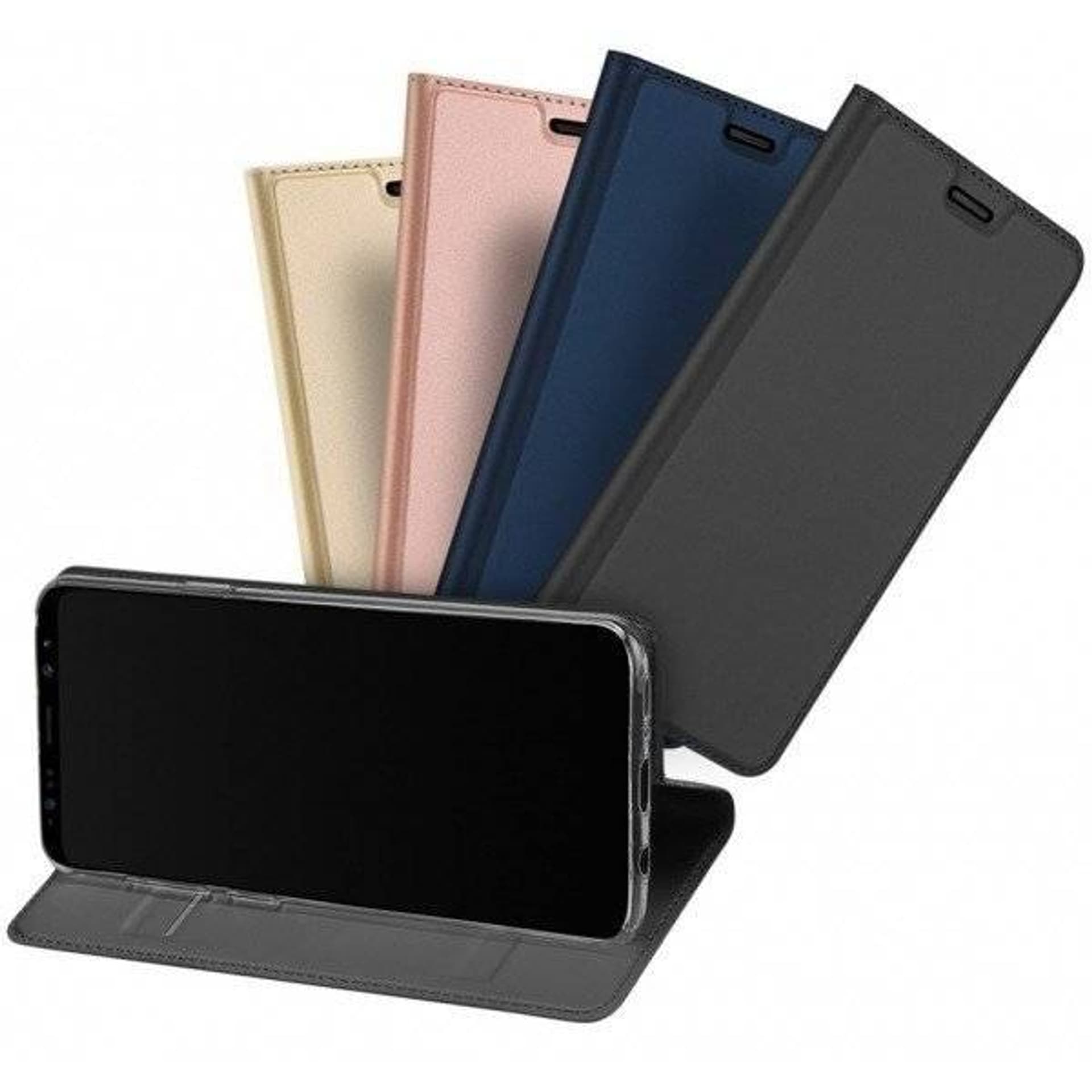 

Etui HUAWEI Y5P / HONOR 9S z klapką Dux Ducis skórzane Skin Leather czarny