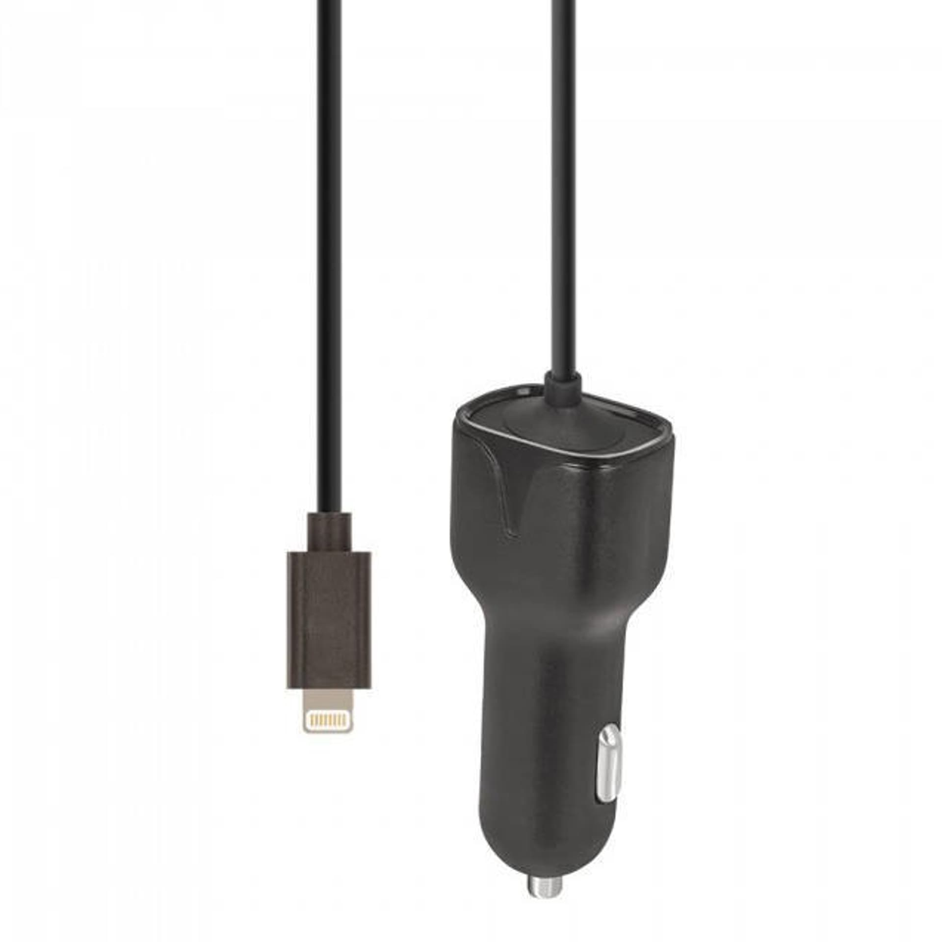 

Ładowarka samochodowa 2.1 A USB Fast Charge iPhone Lightning Maxlife MXCC-02 czarna