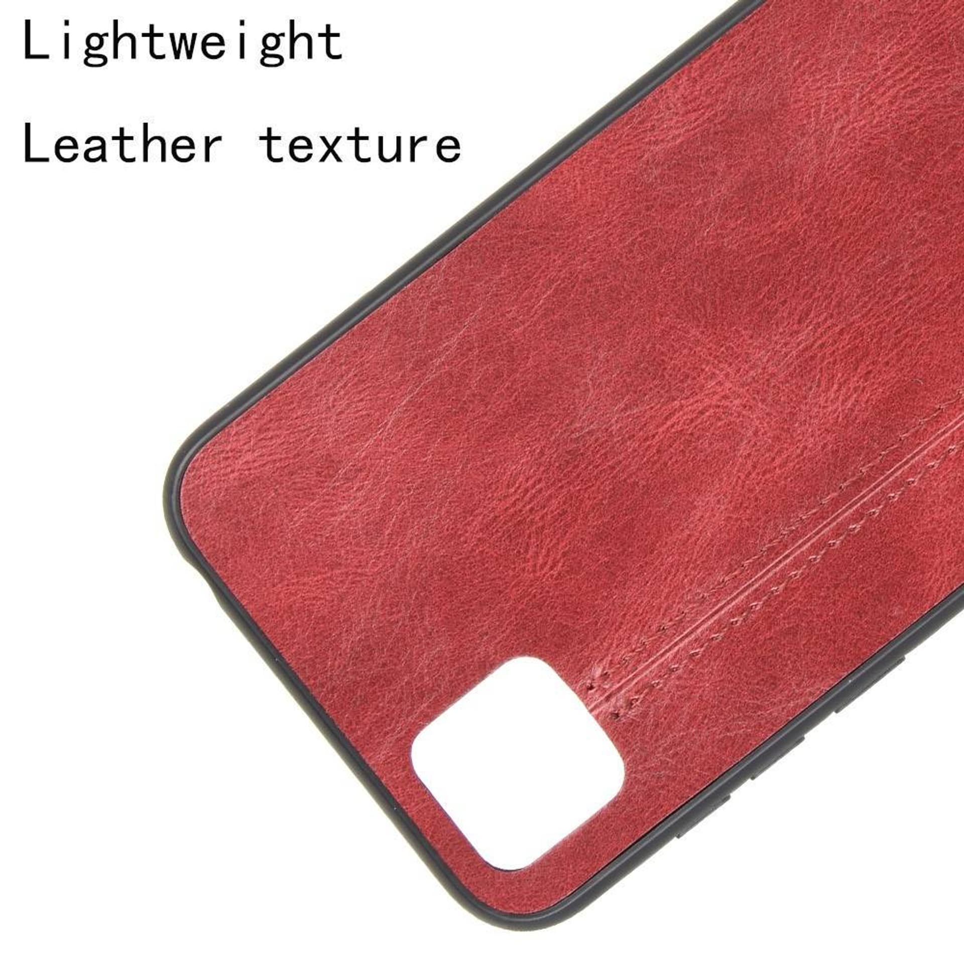 

Etui HUAWEI Y5P / HONOR 9S Skórzana nakładka Hybrid case czerwone