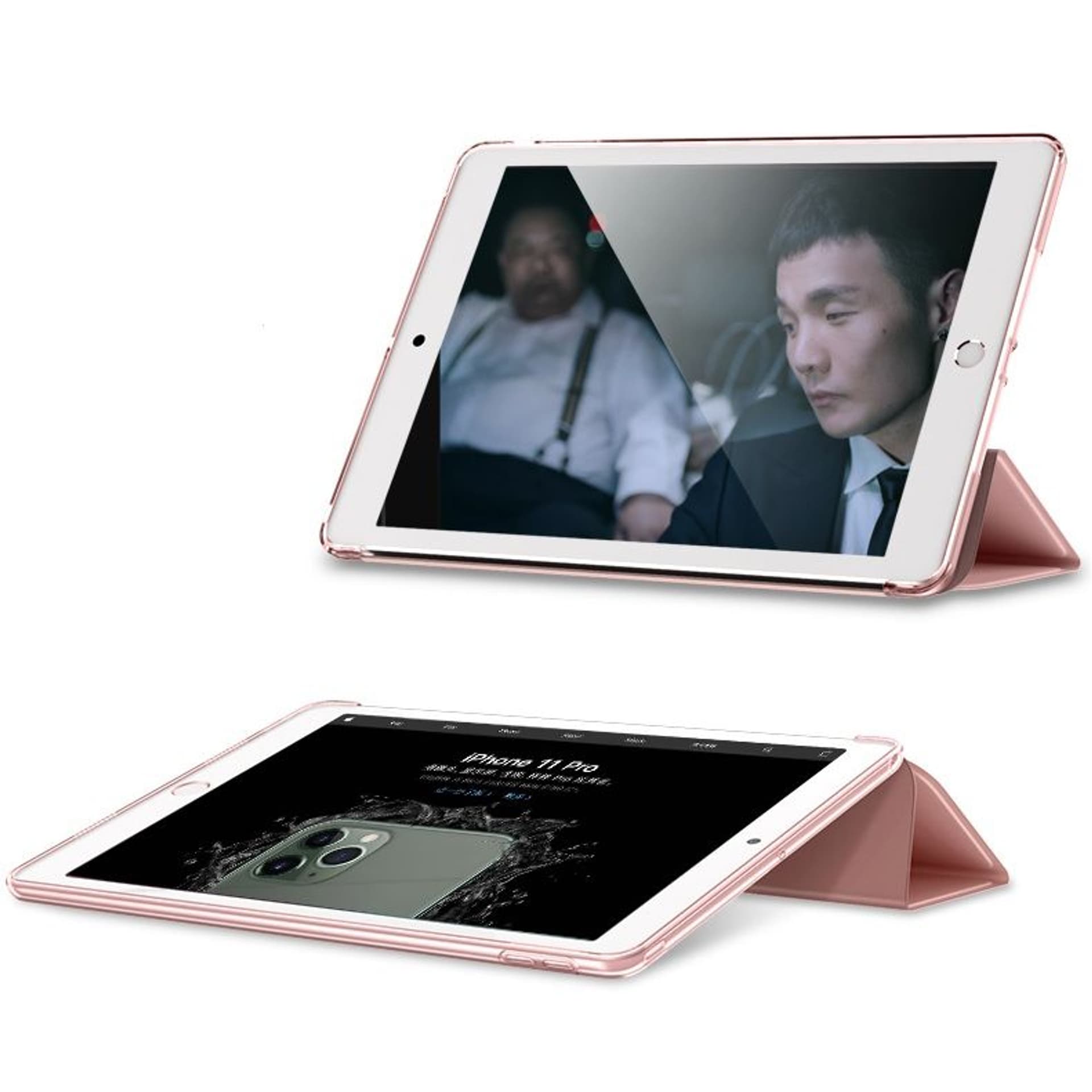 

Etui APPLE IPAD 10.2 2019 Tech-Protect Smart case z klapką różowo-złote