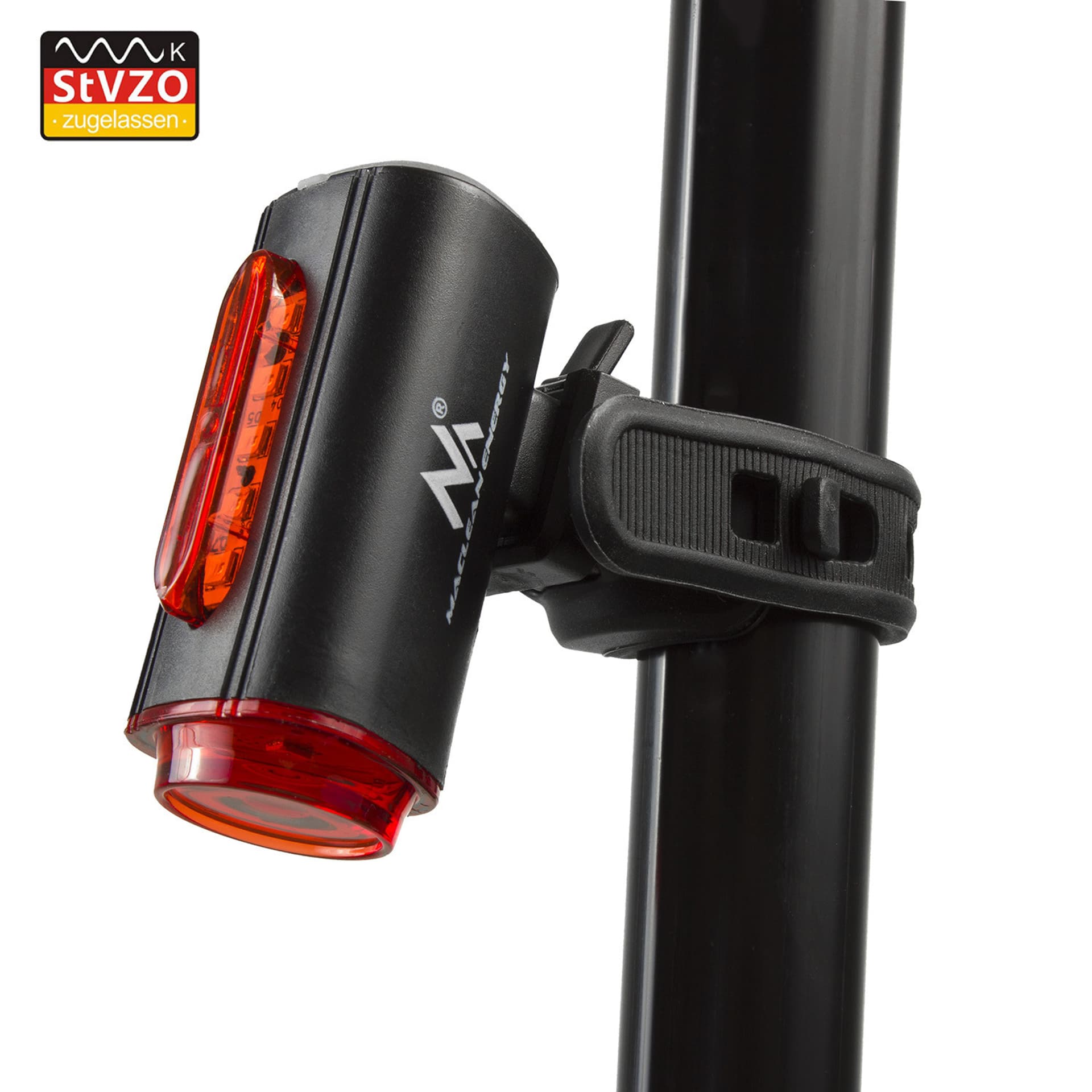 

Lampka rowerowa LED Maclean, wbudowany akumulator, tylna z obrysem, Li-Poly 3.7V 700mAh, MCE317