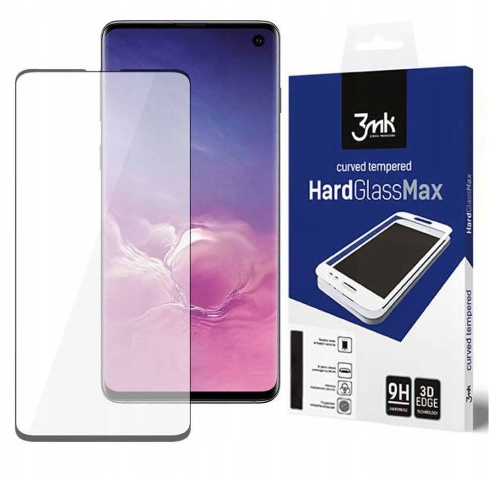 

3MK HardGlass Max FP Sam G991 S21 czarny/black, FullScreen Glass