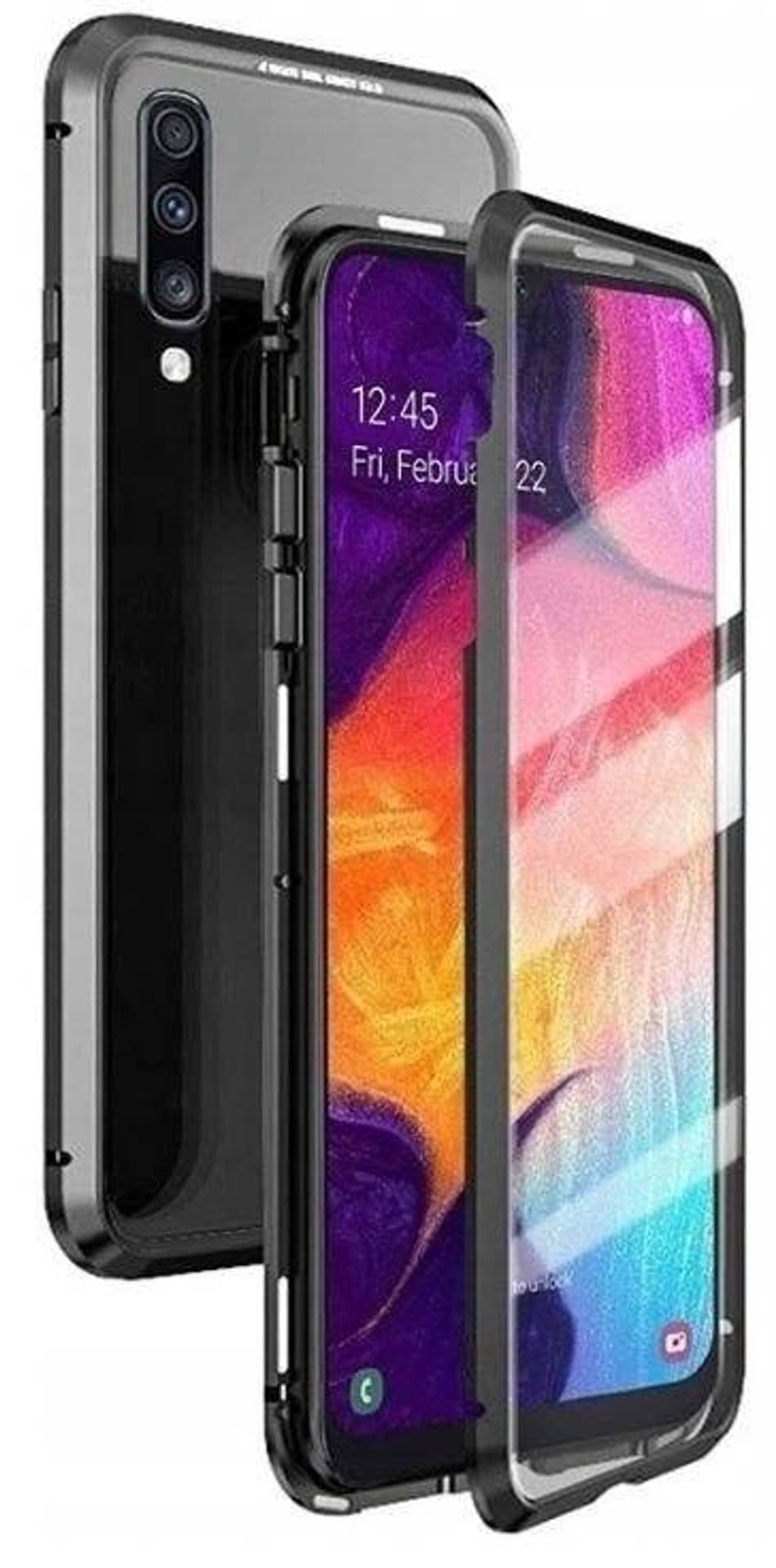 

Etui APPLE IPHONE 15 PRO MAX Double Magnetic 360° Aluminium i Szkło Hartowane czarne