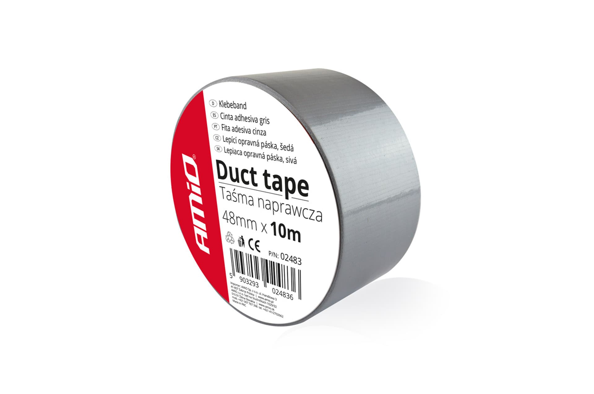 

Taśma naprawcza szara 48mm x 10m x 0,19mm amio-02483