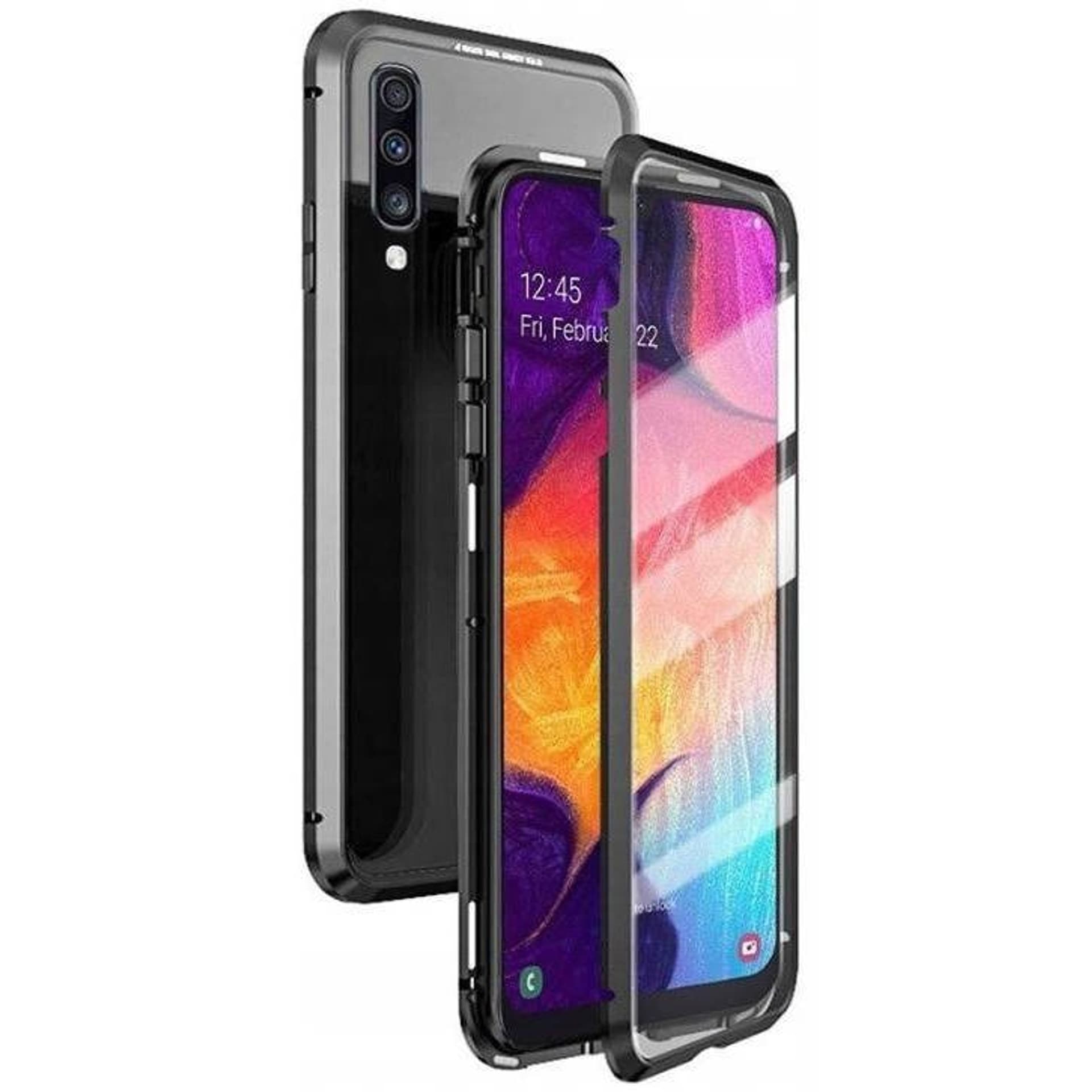 

Etui SAMSUNG GALAXY A32 LTE / 4G 3w1 Double Magnetic 360° Aluminium i Szkło czarne