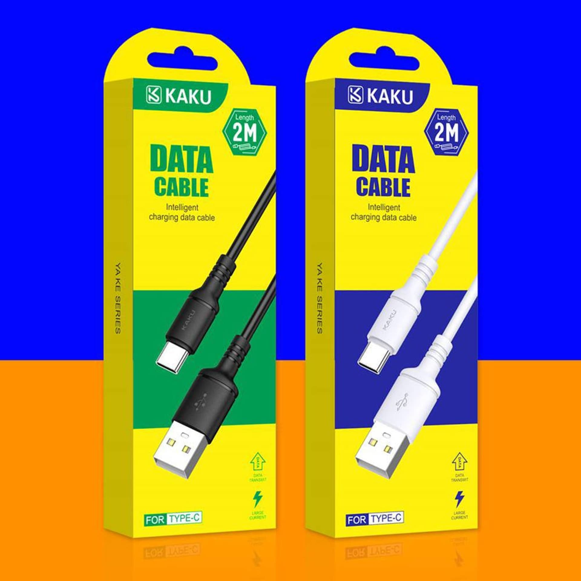 

Kabel USB Typ C 2.8A 2m Szybkie ładowanie KAKU (KSC-421) biały, Ksc-421) biał